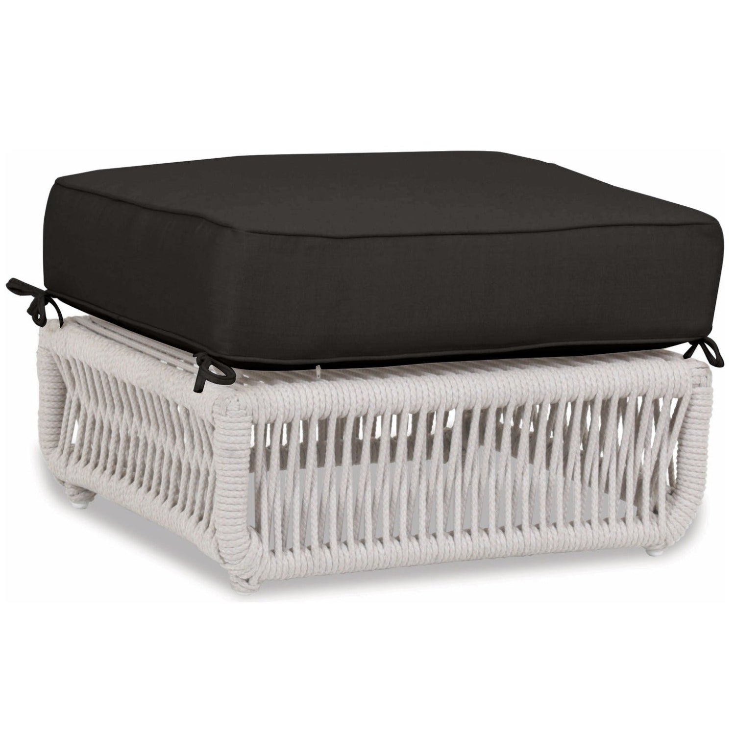 Sunset West Dana Rope Spectrum Carbon w/Self Welt Outdoor Ottoman