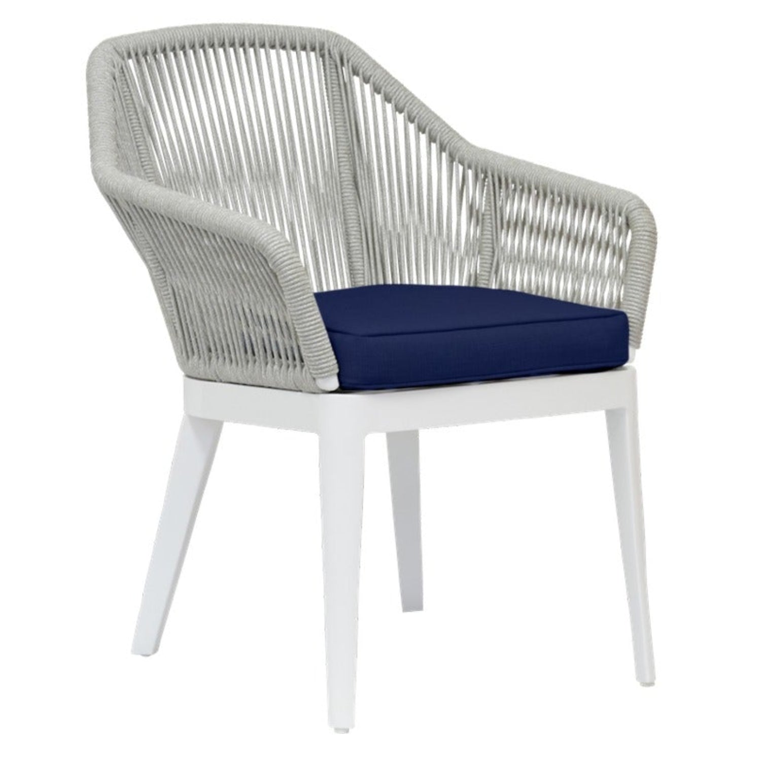 Sunset West Miami Echo Midnight w/Self Welt Outdoor Dining Chair Set of 2
