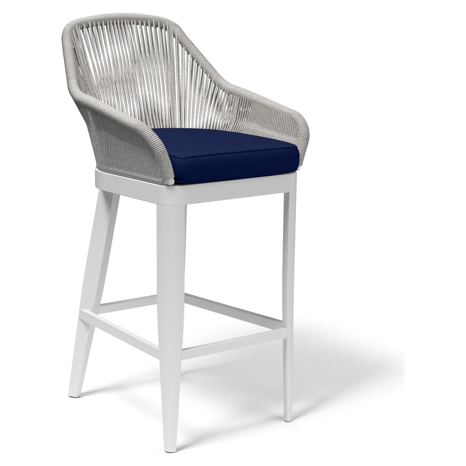 Sunset West Miami Echo Midnight w/Self Welt Outdoor Barstool Set of 2