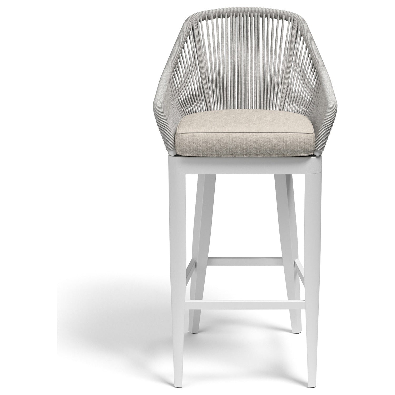 Sunset West Miami Echo Ash w/Self Welt Outdoor Barstool Set of 2