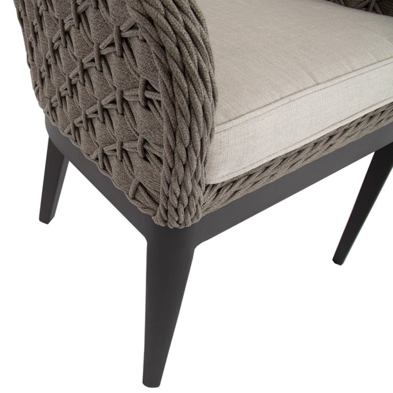 Sunset West Marbella Echo Ash w/Self Welt Outdoor Dining Chair
