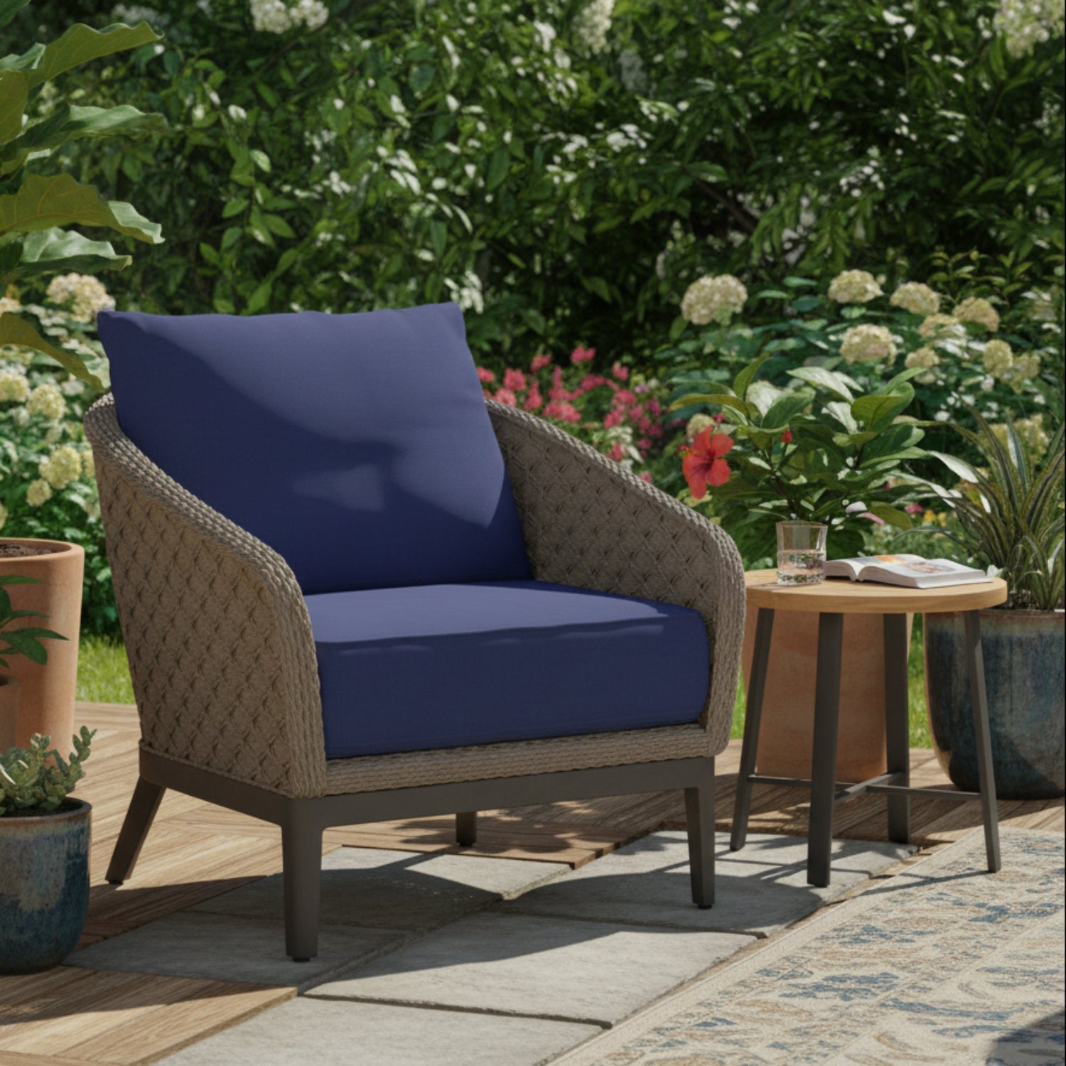 Sunset West Marbella Echo Midnight Outdoor Club Chair