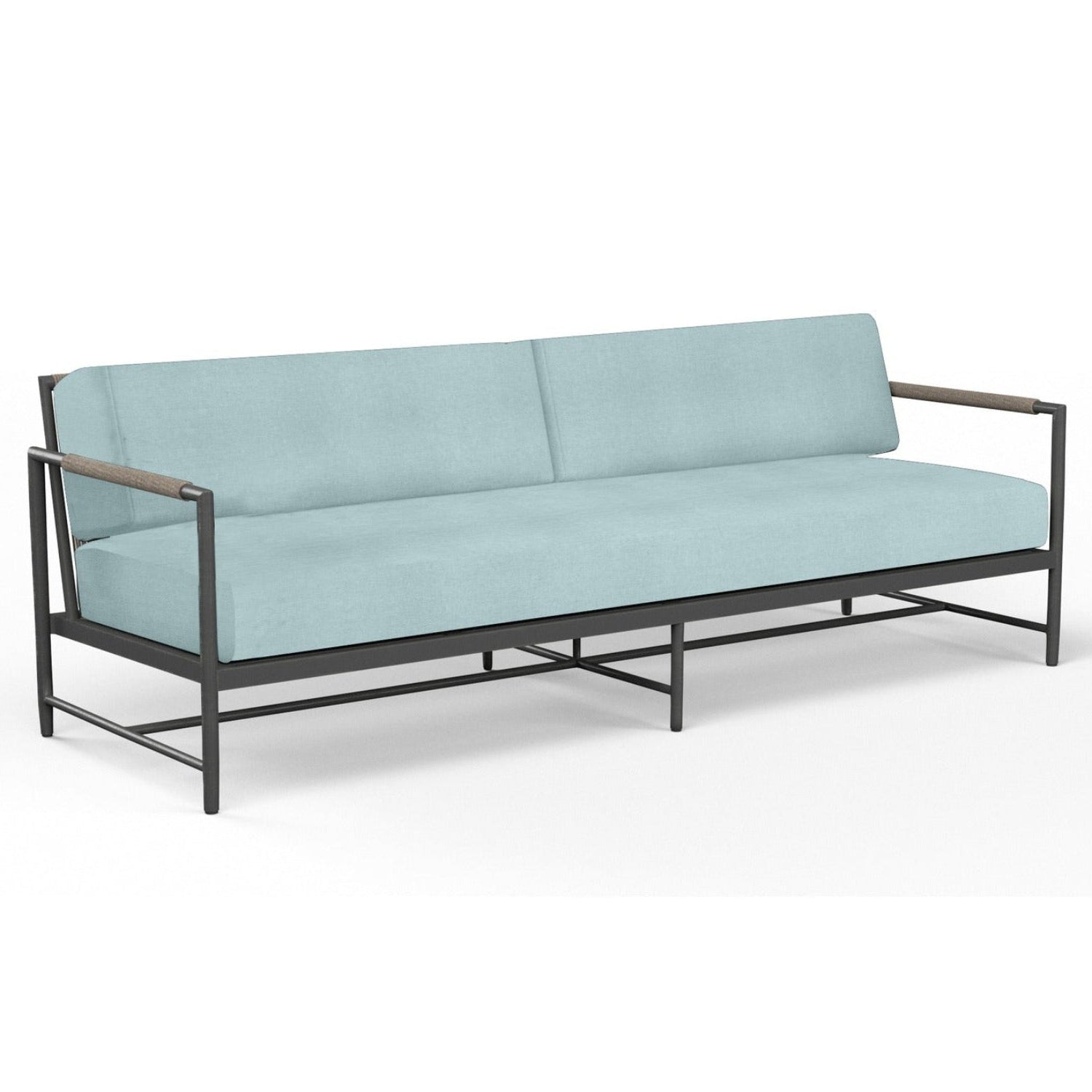 Sunset West Pietra Dupione Celeste Outdoor Sofa