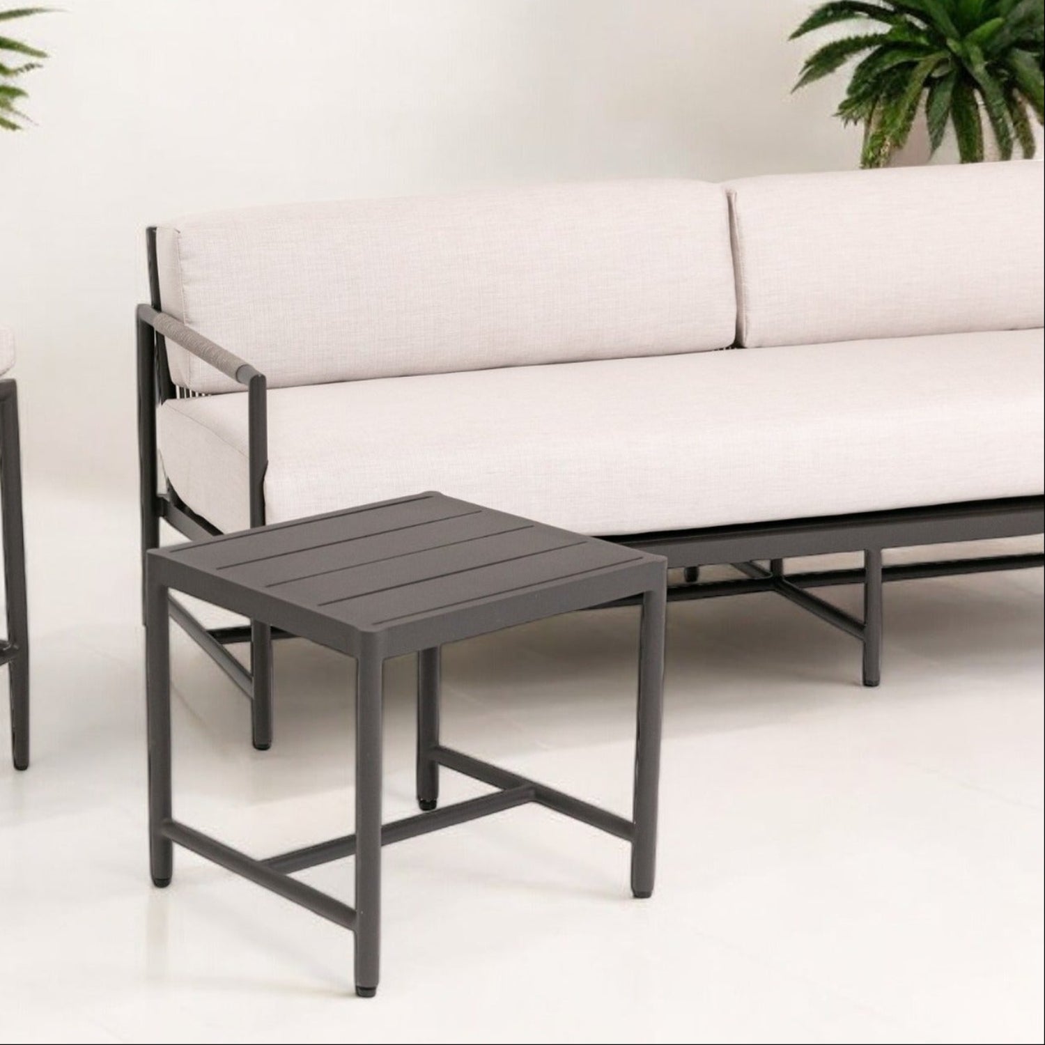 Sunset West Pietra Echo Ash Outdoor Sofa