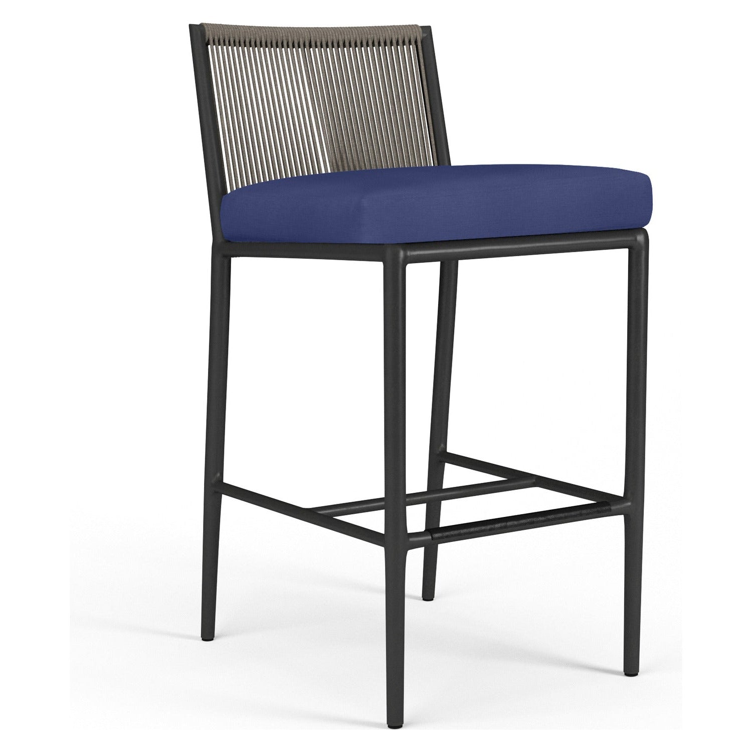 Sunset West Pietra Echo Midnight Outdoor Counter Stool Set of 2