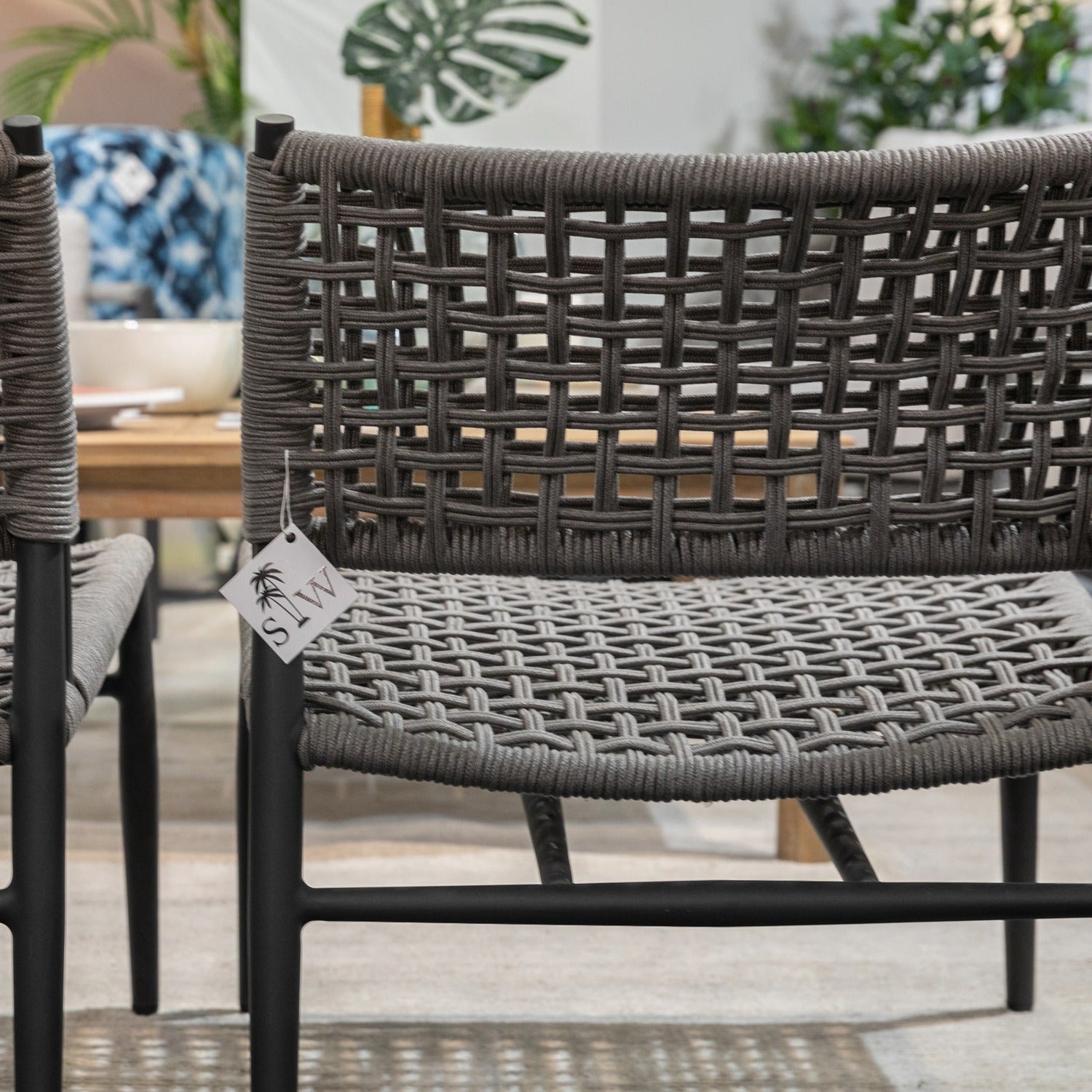 Sunset West Grigio Outdoor Cushionless Accent Chair