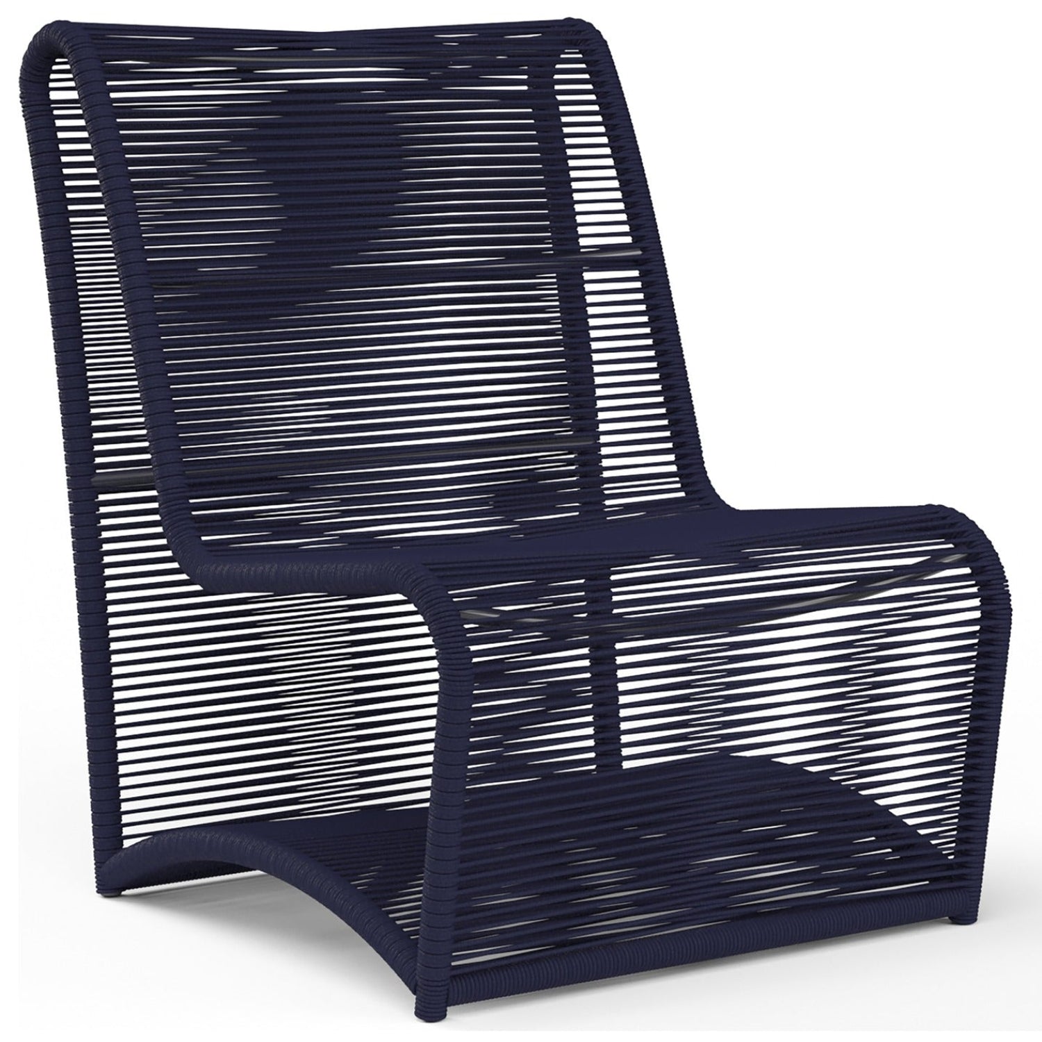 Sunset West Marino Navy Armless Club Chair