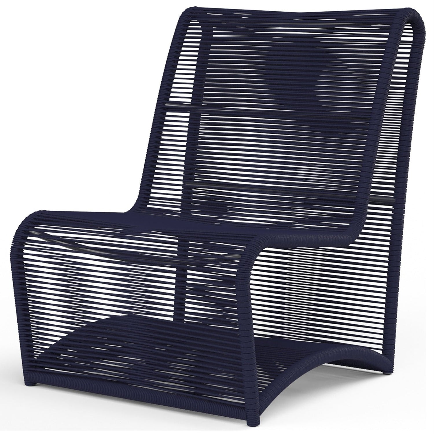 Sunset West Marino Navy Armless Club Chair