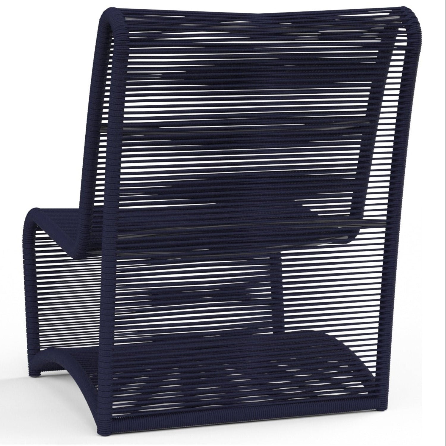 Sunset West Marino Navy Armless Club Chair