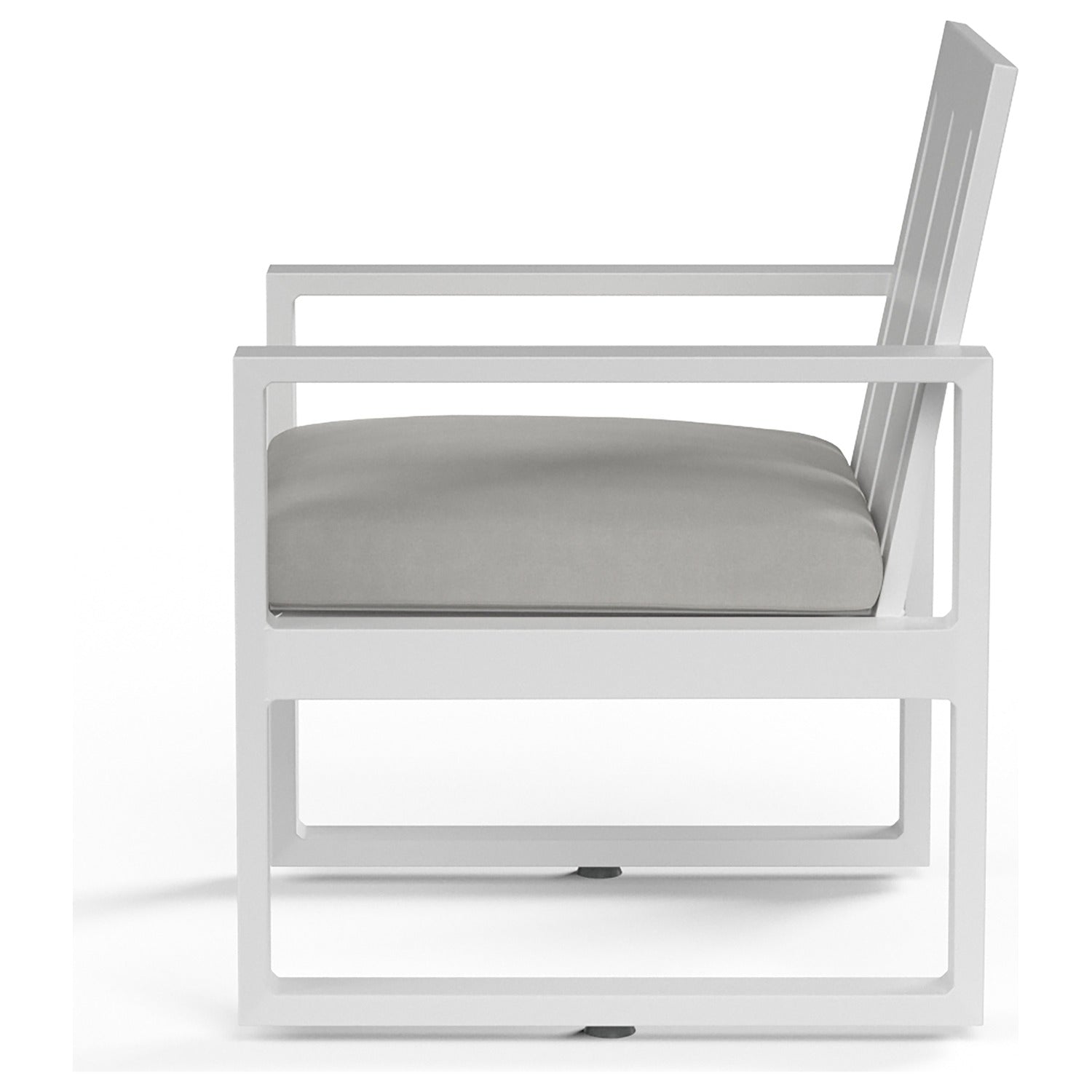 Sunset West Newport Cast Silver Outdoor Dining Chair Set of 2