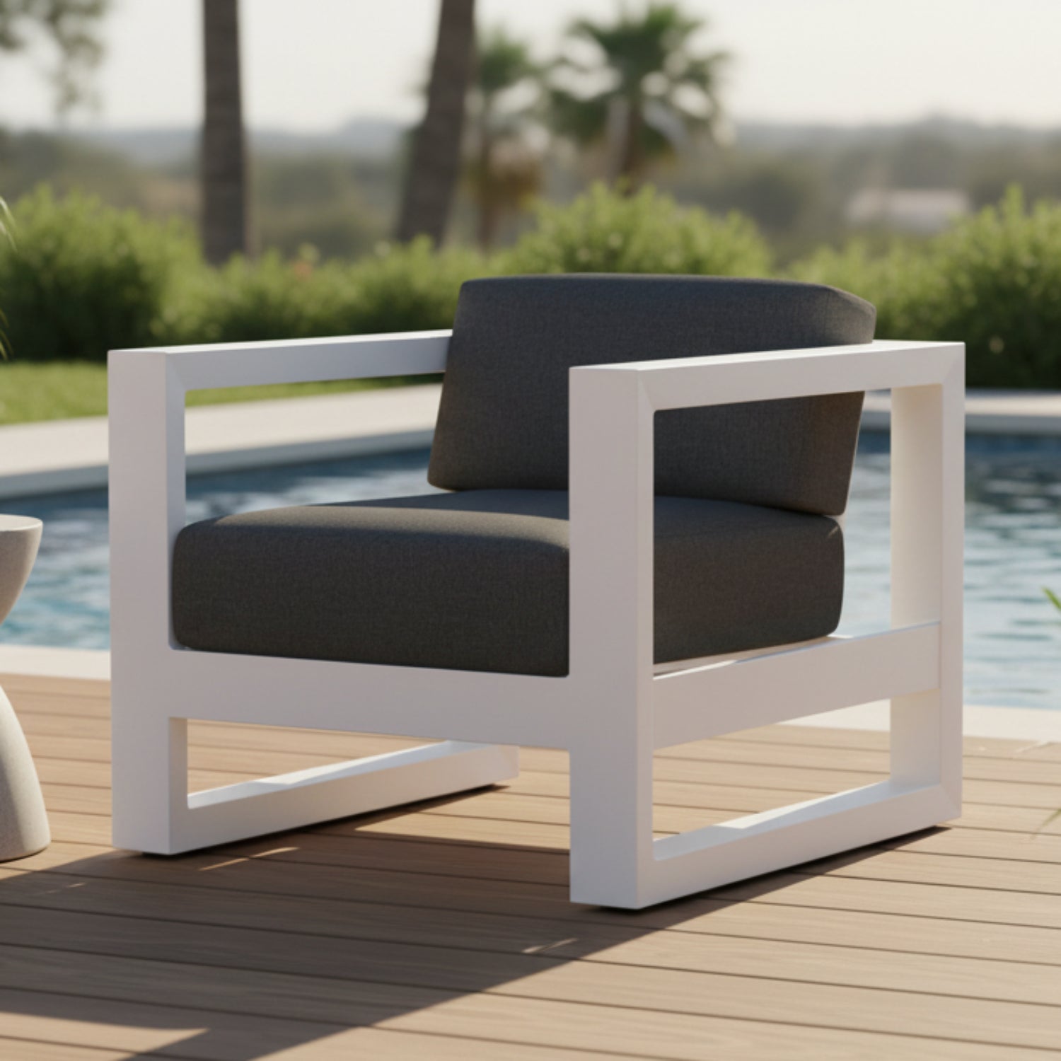 Sunset West Newport Spectrum Carbon Outdoor Club Chair