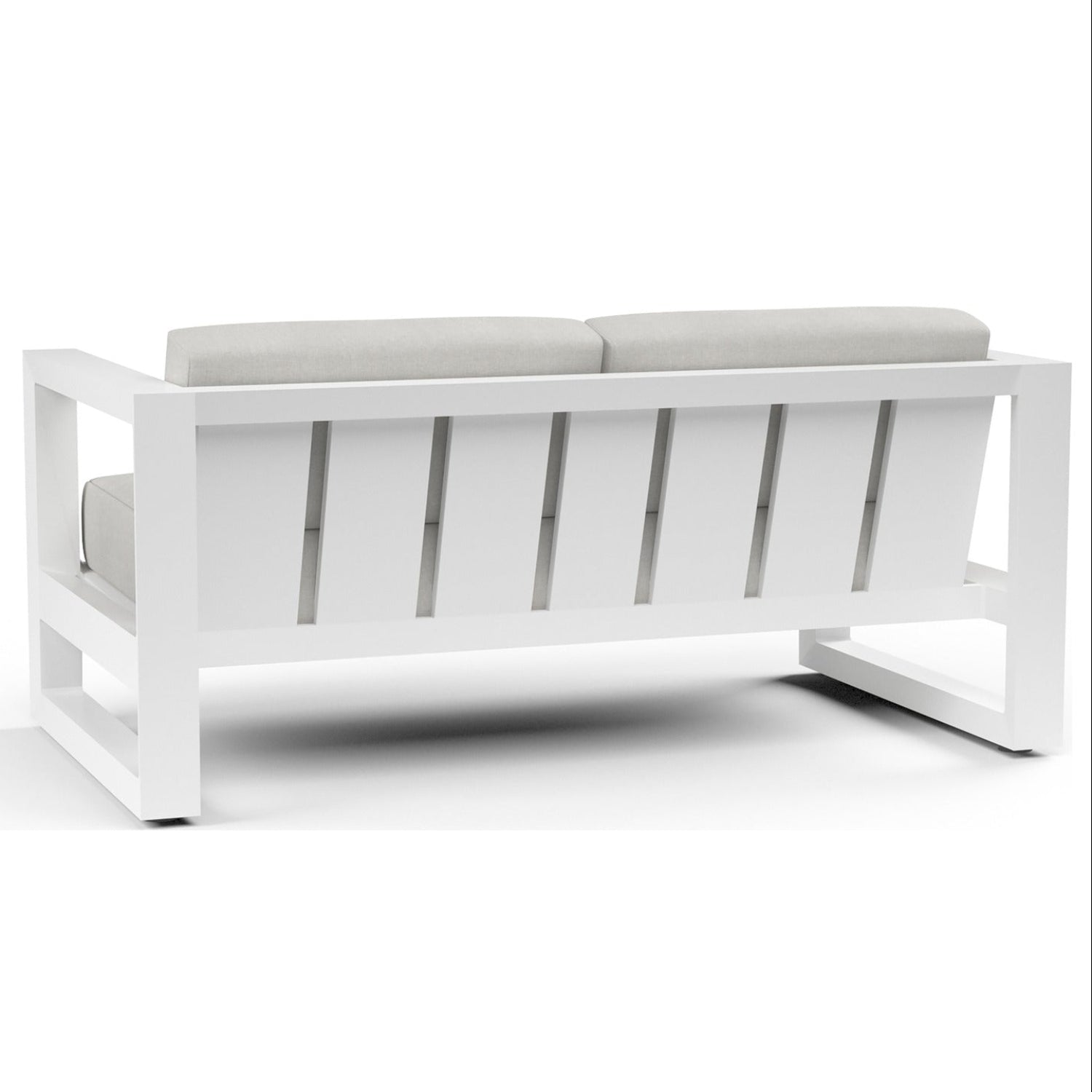 Sunset West Newport Cast Silver Outdoor Loveseat