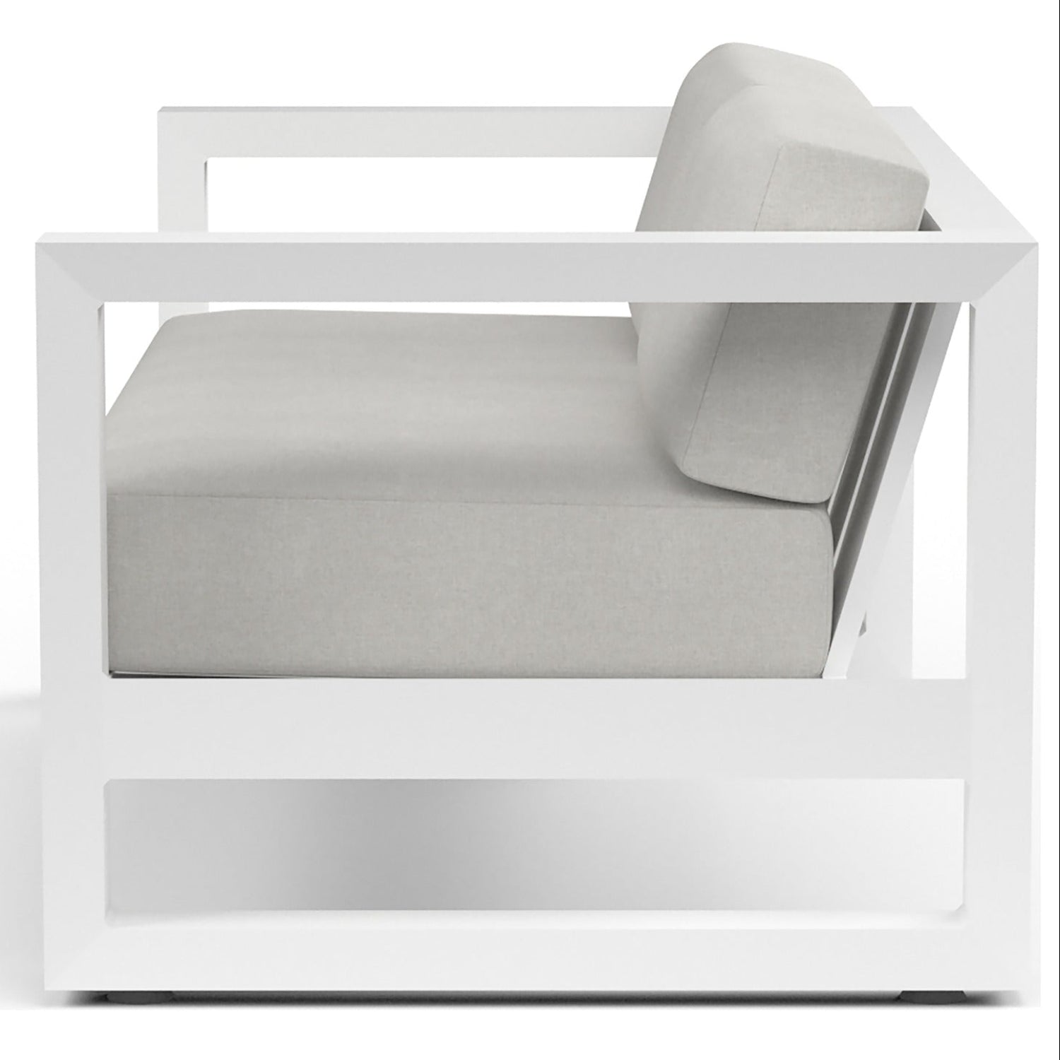 Sunset West Newport Cast Silver Outdoor Loveseat