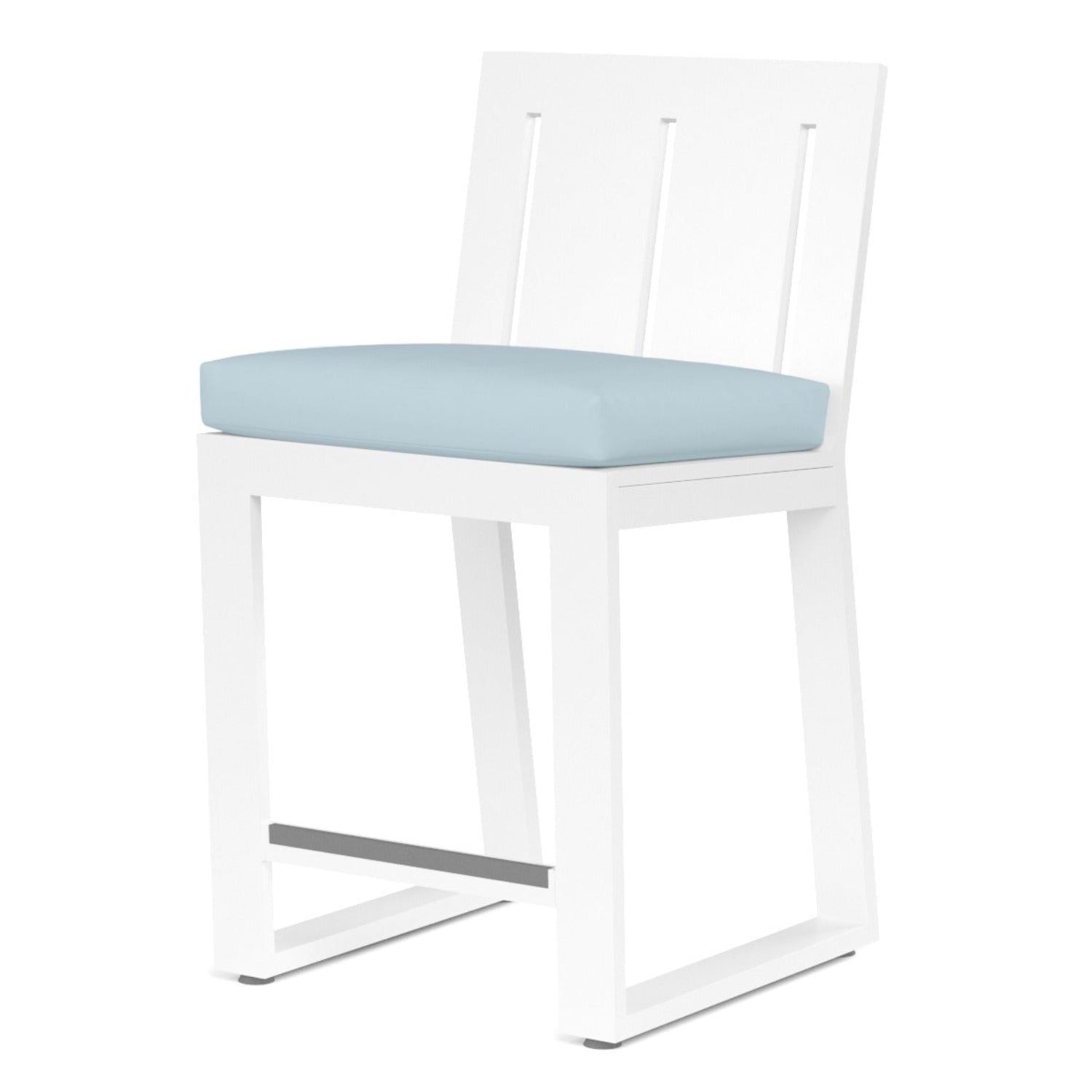 Sunset West Newport Canvas Skyline Outdoor Barstool Set of 2