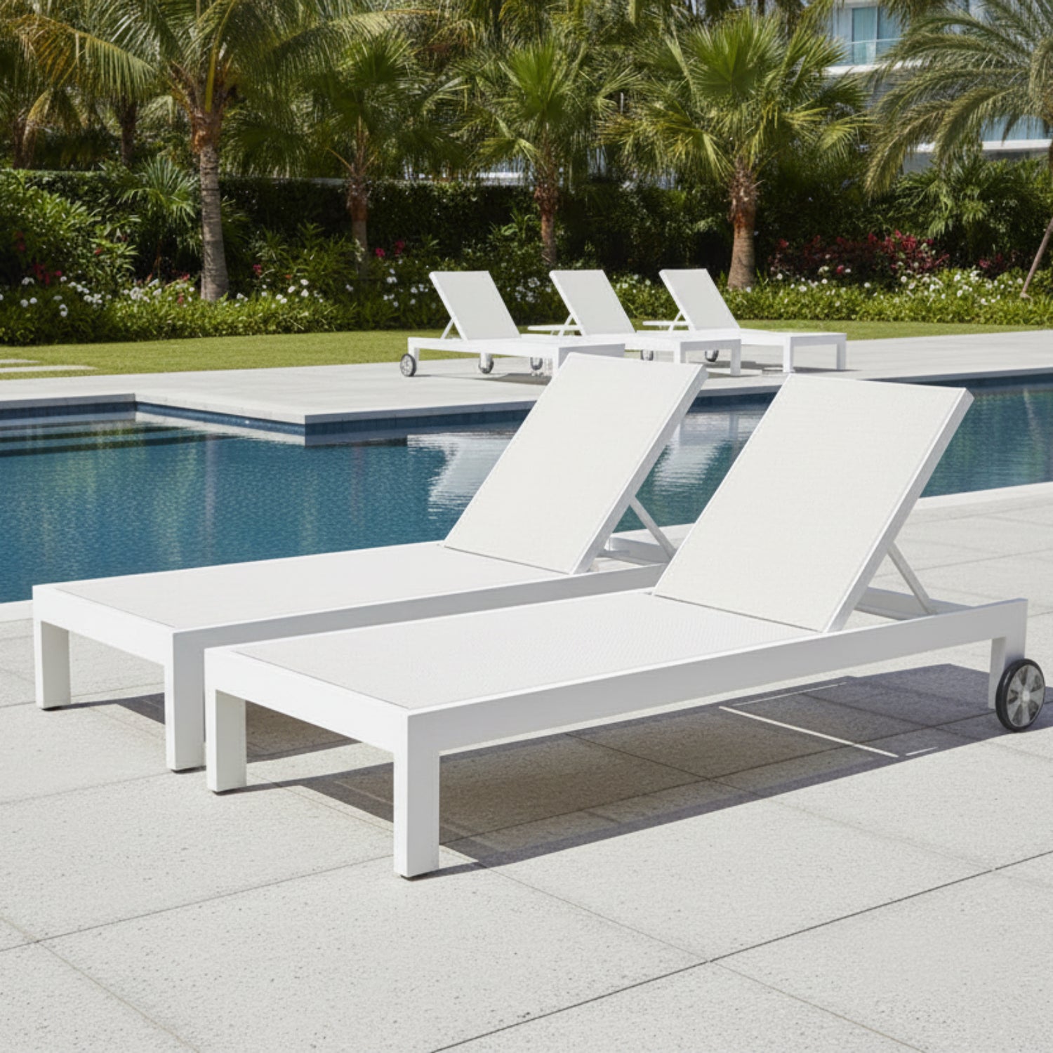 Sunset West Newport Adjustable Double Sling Outdoor Chaise