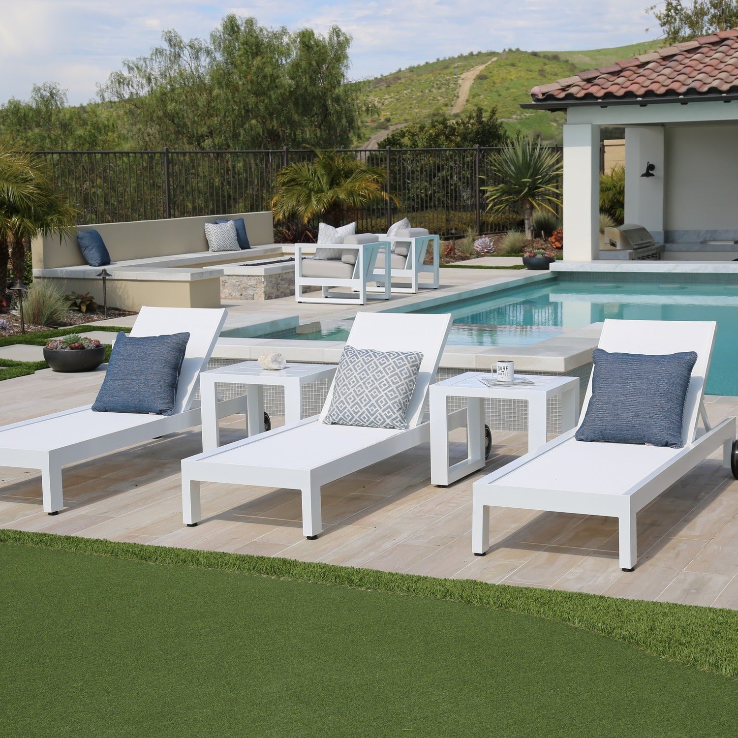 Sunset West Newport Adjustable Sling Outdoor Chaise