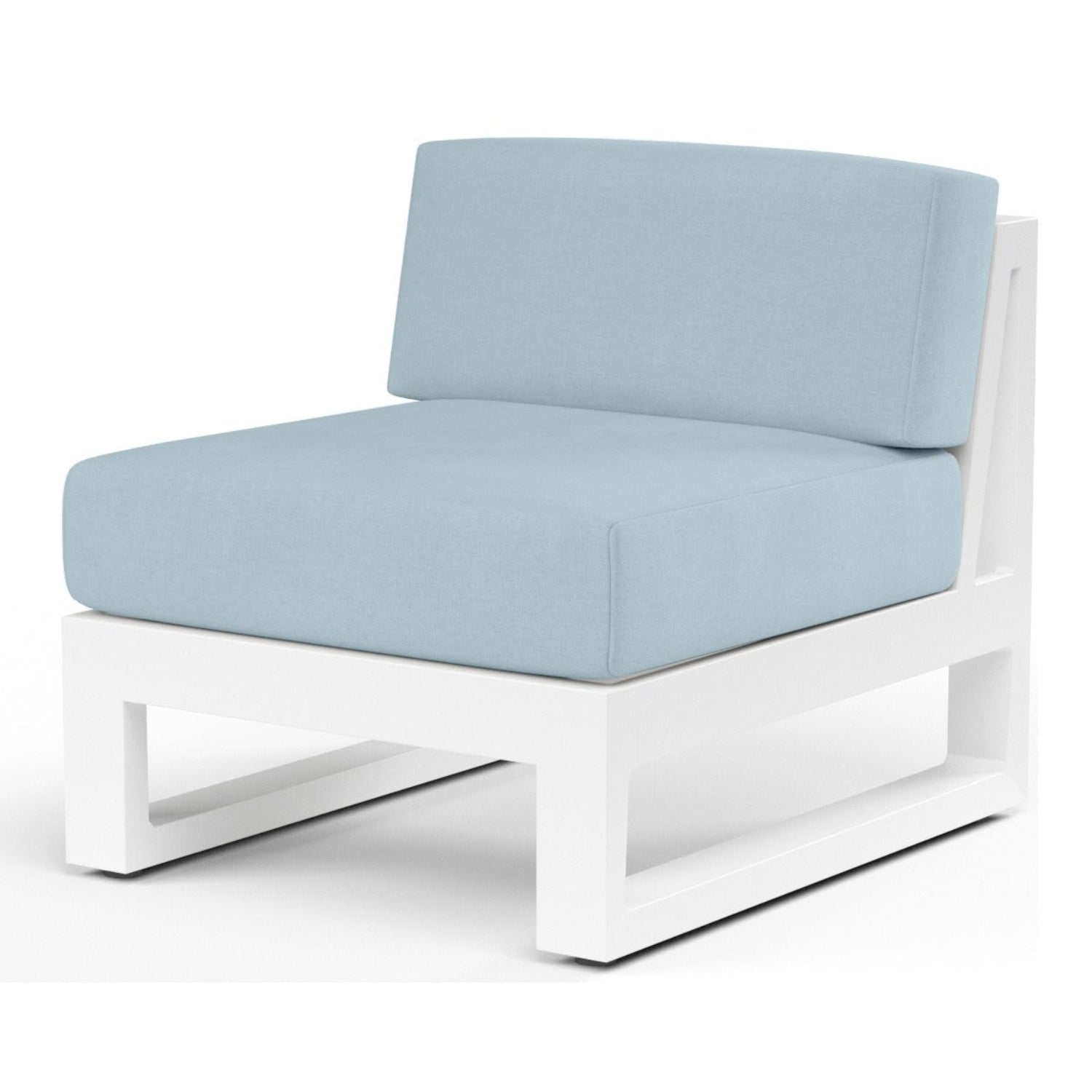 Sunset West Newport Canvas Skyline Outdoor Armless Club Chair