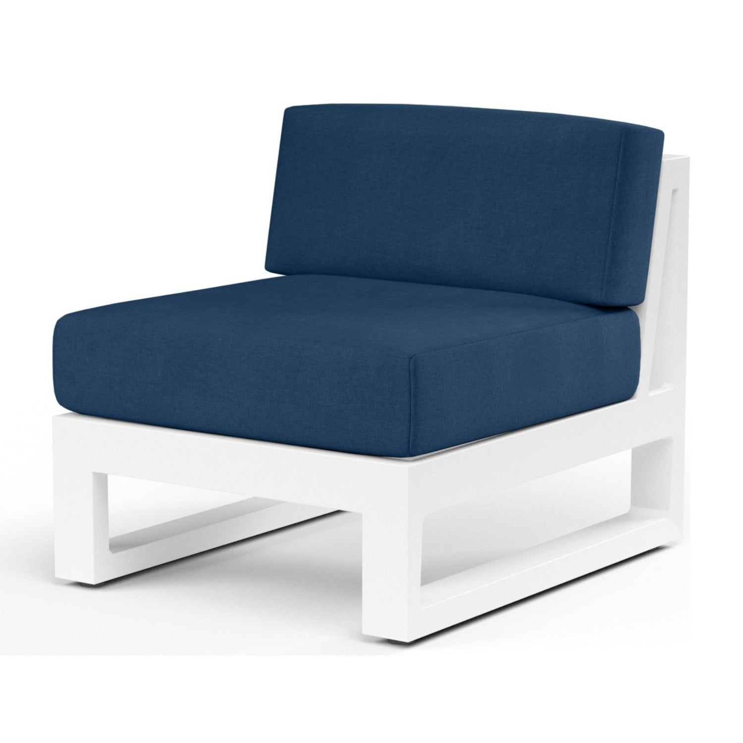 Sunset West Newport Spectrum Indigo Outdoor Armless Club Chair