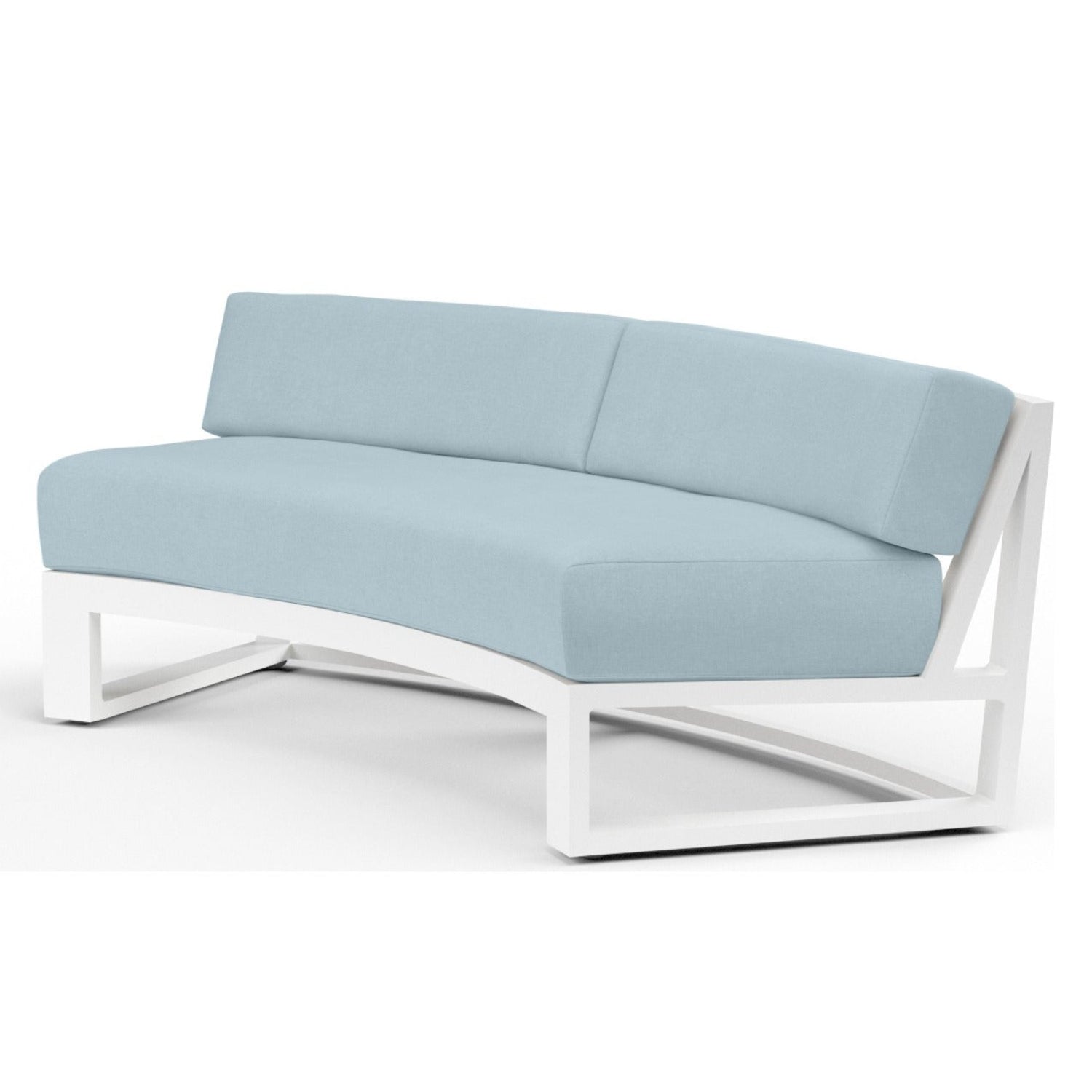 Sunset West Newport Curved Canvas Skyline Curved Outdoor Sofa