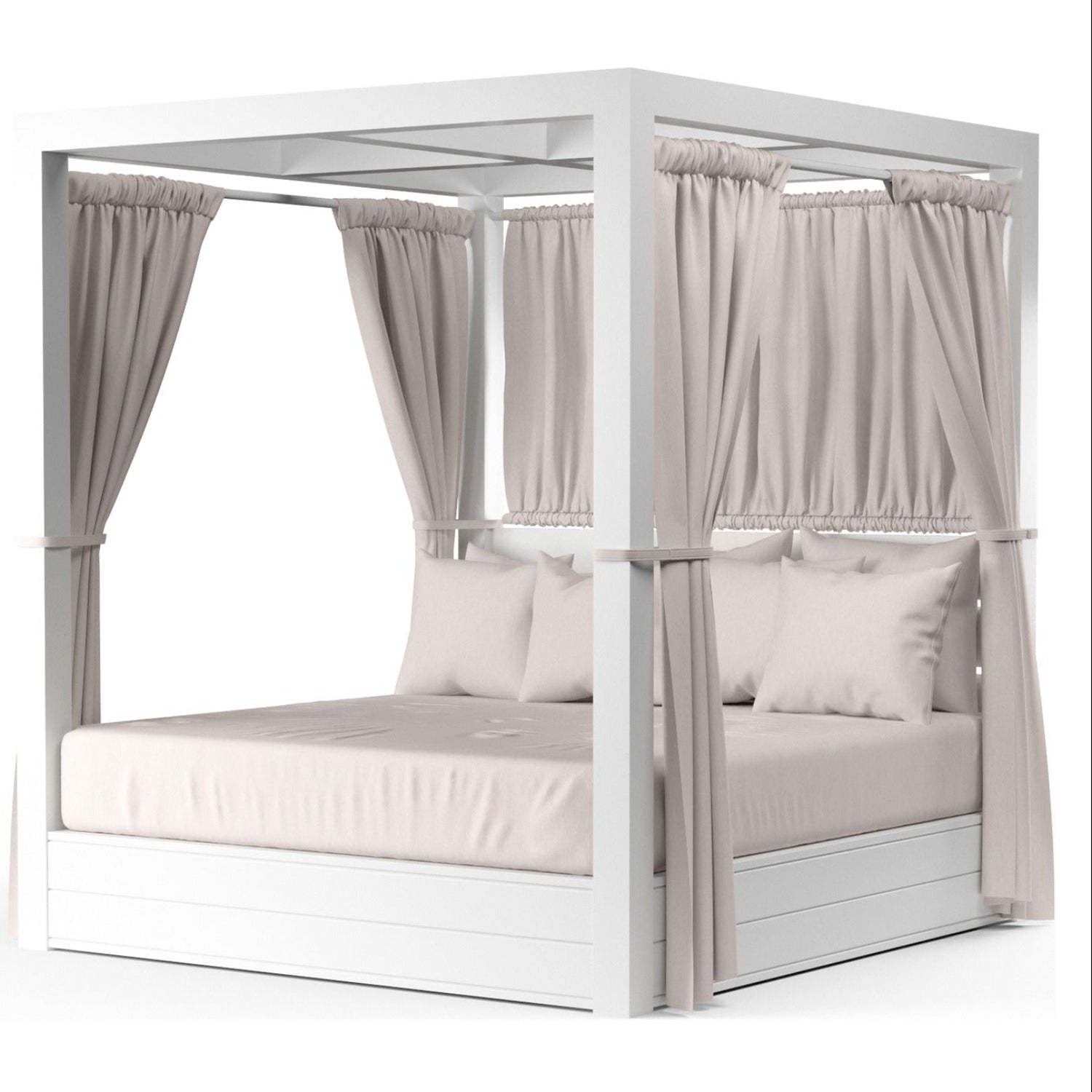 Sunset West Newport Canvas Natural Resort King Outdoor Daybed
