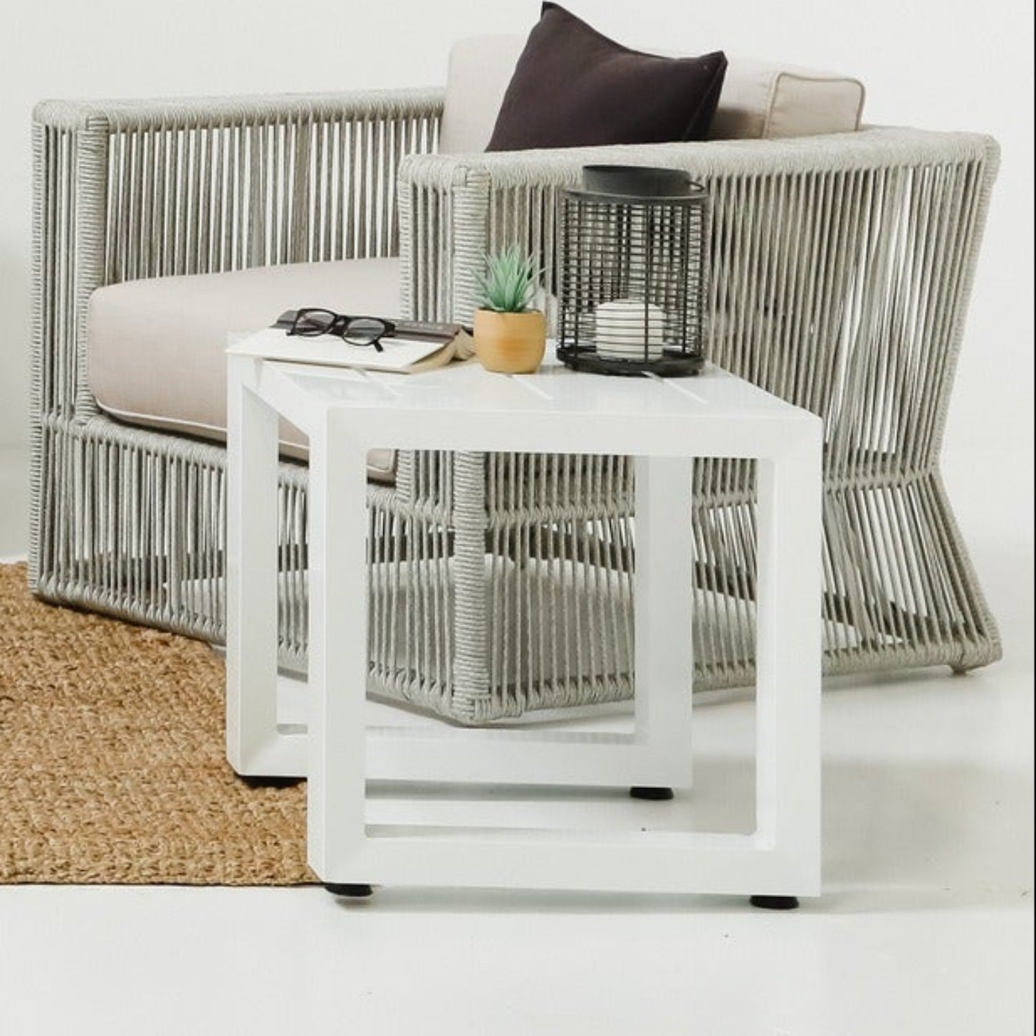 Sunset West Newport Outdoor End Table Set of 2