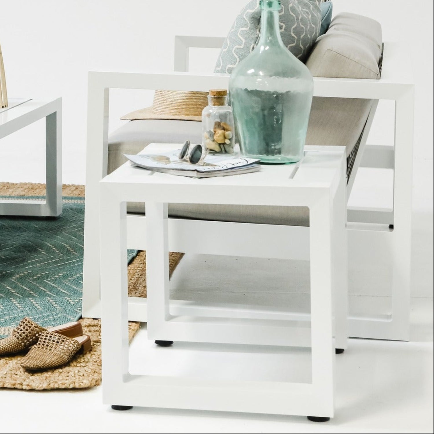 Sunset West Newport Outdoor End Table Set of 2