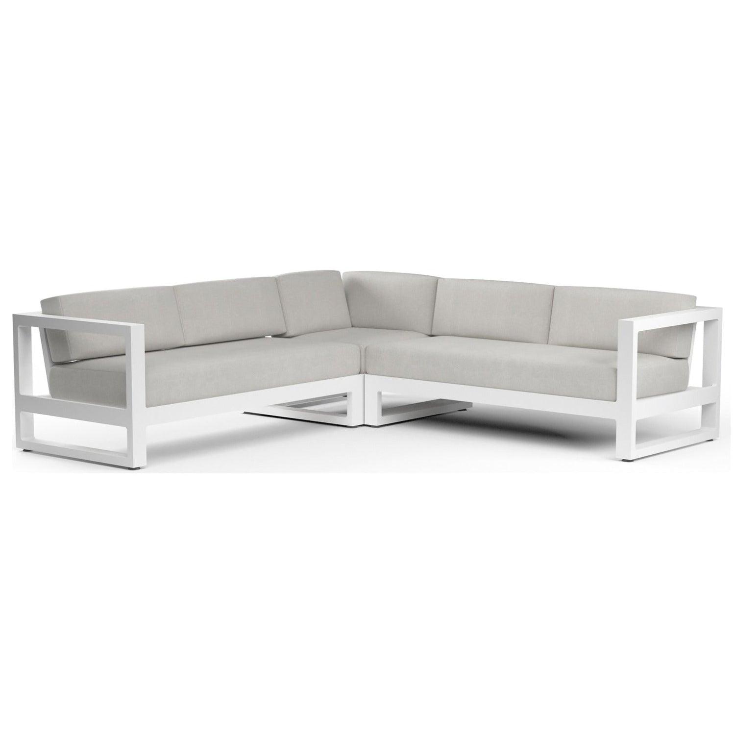Sunset West Newport Cast Silver Outdoor Sectional