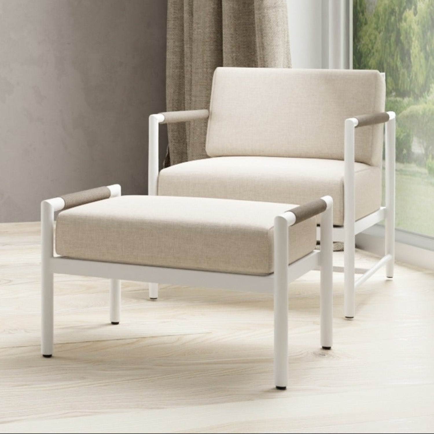 Sunset West Sabbia Echo Ash Outdoor Club Chair
