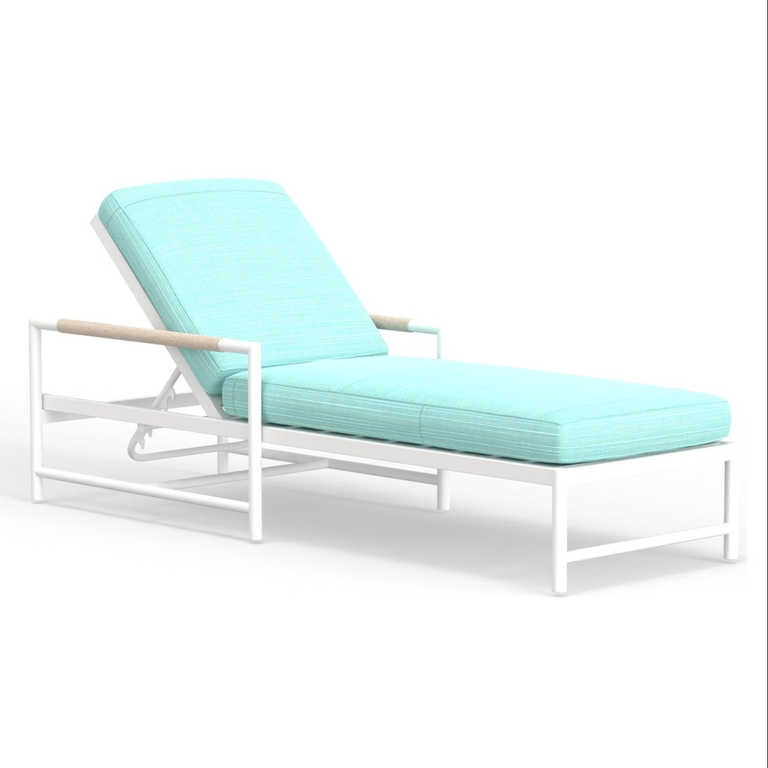 Sunset West Sabbia Dupione Celeste Outdoor Chaise