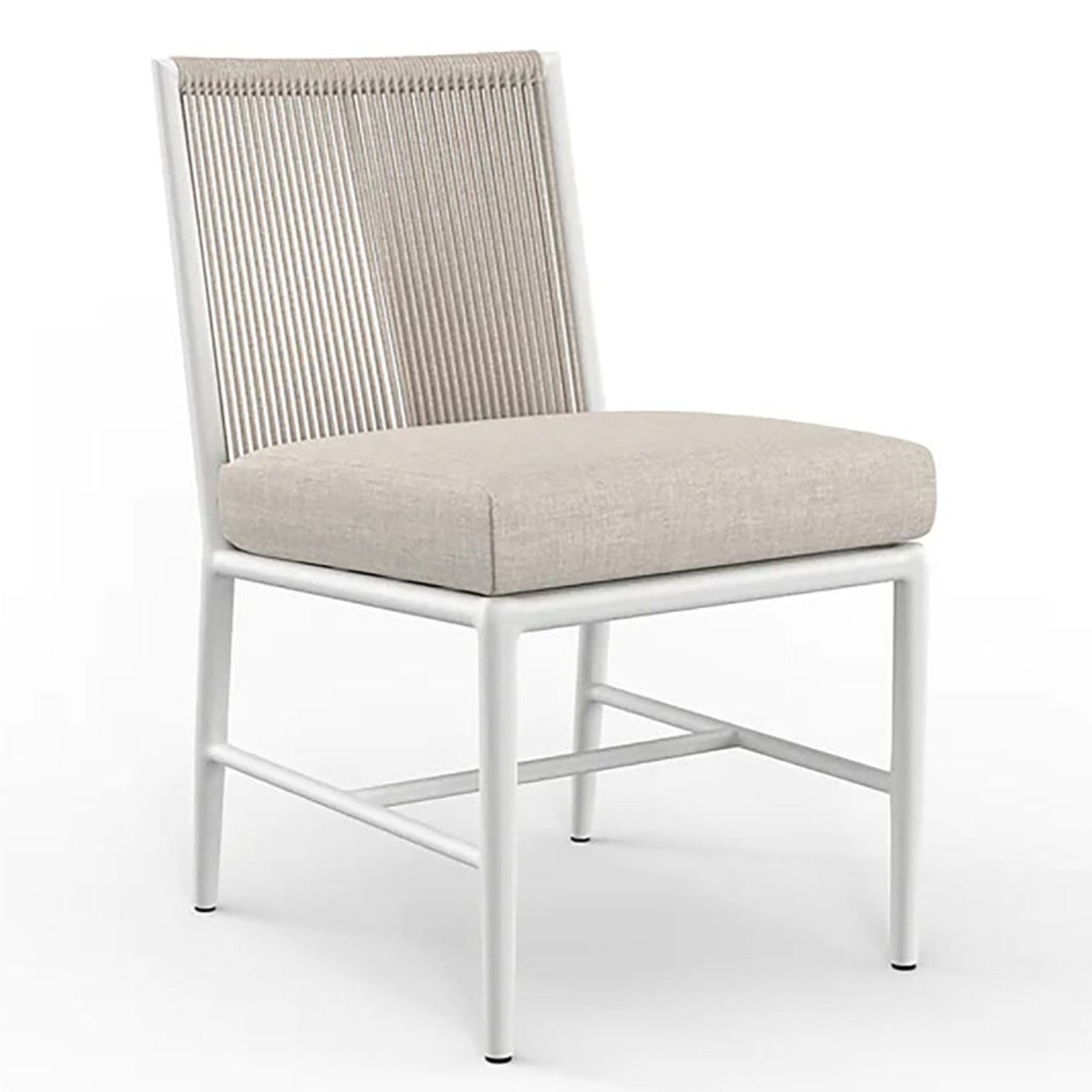 Sunset West Sabbia Echo Ash Outdoor Armless Dining Chair Set of 2