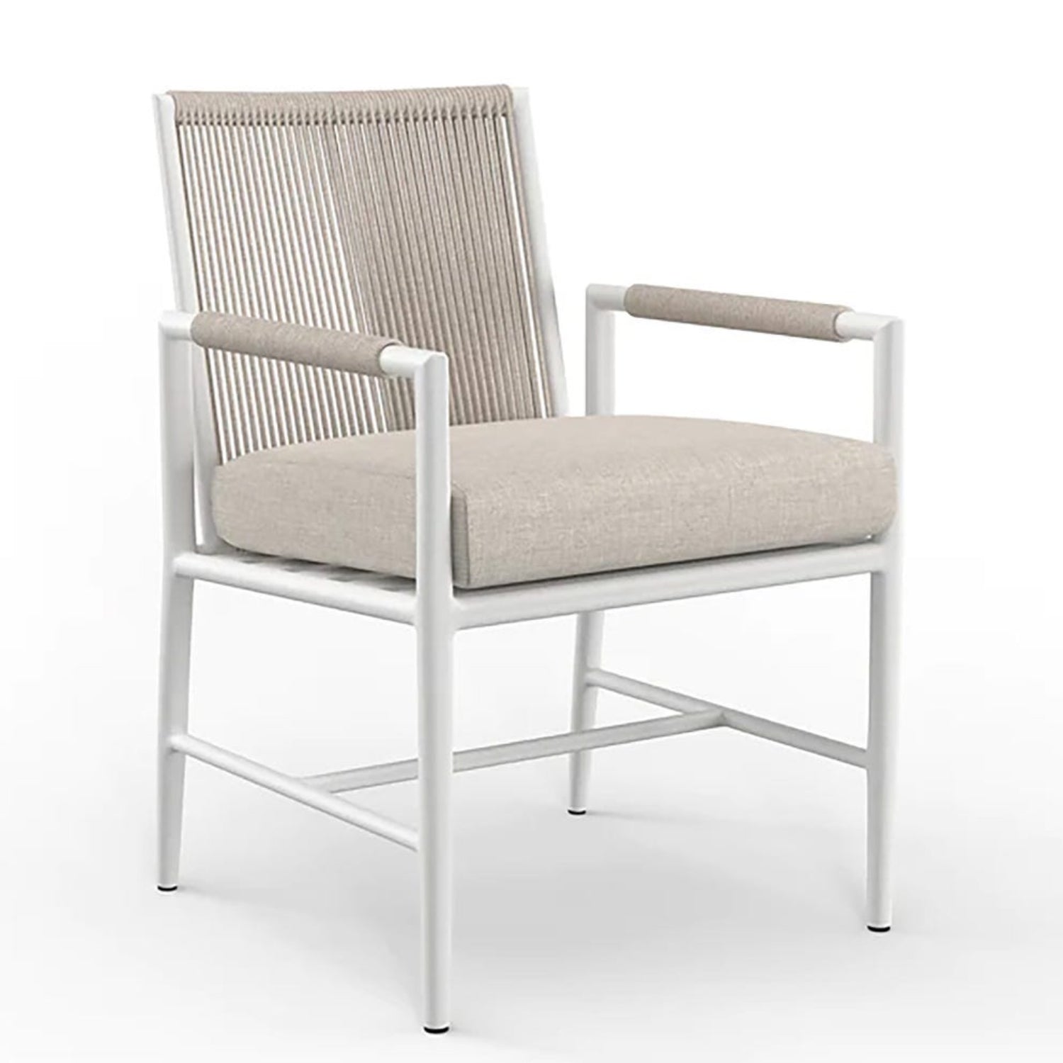 Sunset West Sabbia Echo Ash Outdoor Dining Chair Set of 2