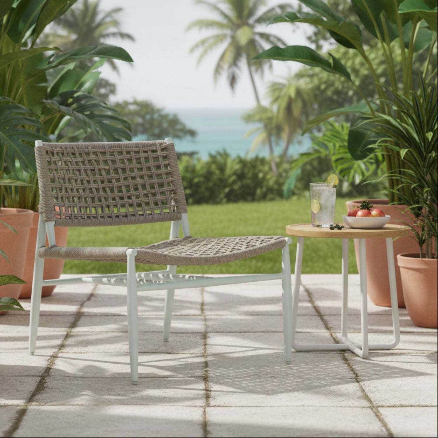 Sunset West Bahia Outdoor Cushionless Accent Chair