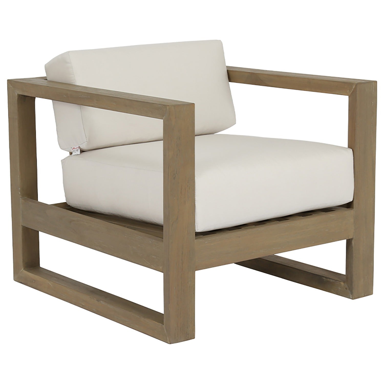 Sunset West Coastal Teak CanvasOutdoor Club Chair