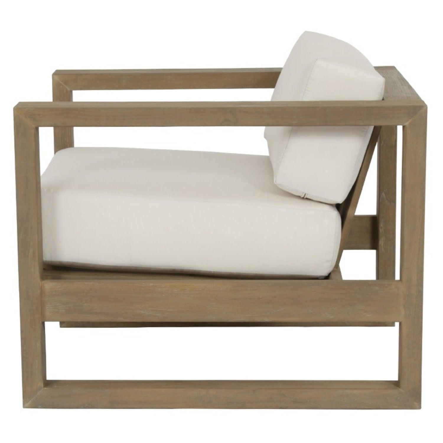 Sunset West Coastal Teak CanvasOutdoor Club Chair
