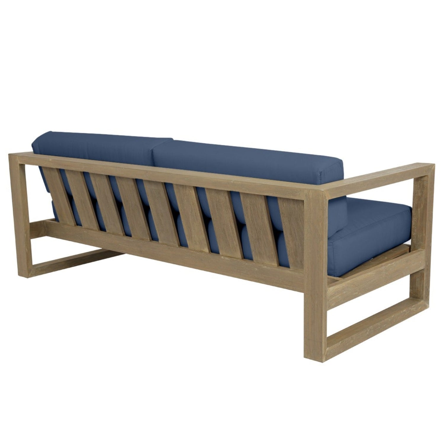Sunset West Coastal Teak Spectrum Indigo Outdoor Sofa