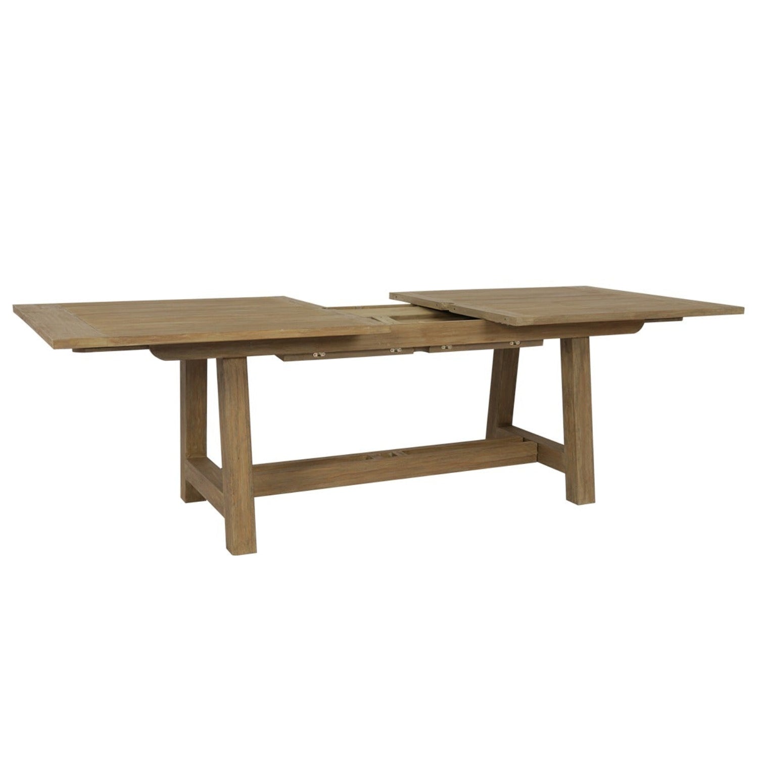 Sunset West Coastal Teak with Leaf Extension Outdoor Dining Table