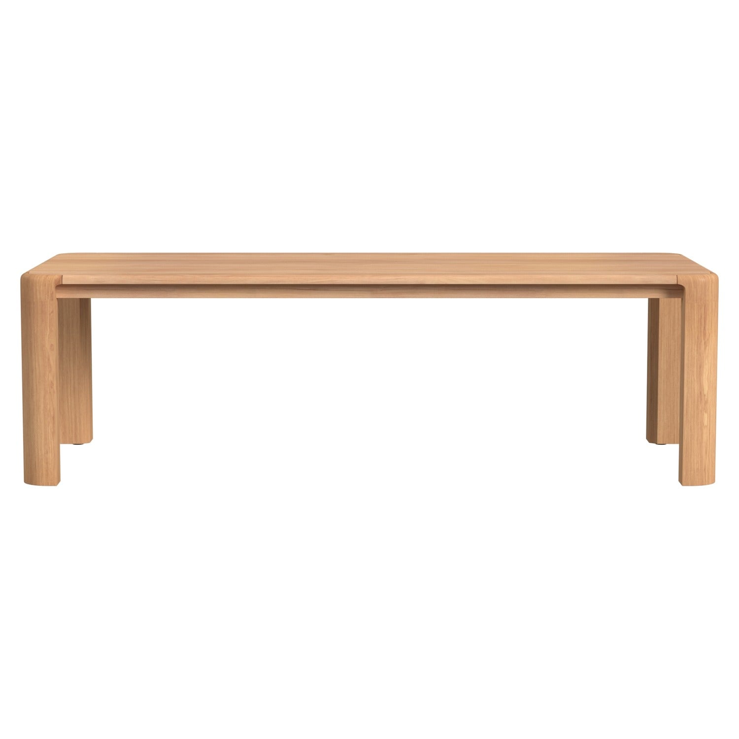 Sunset West Natural Teak 96in Outdoor Dining Table