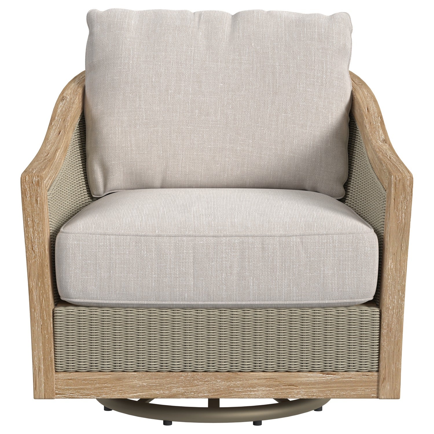 Sunset West Cambria Canvas w/Self Welt Outdoor Swivel Club Chair