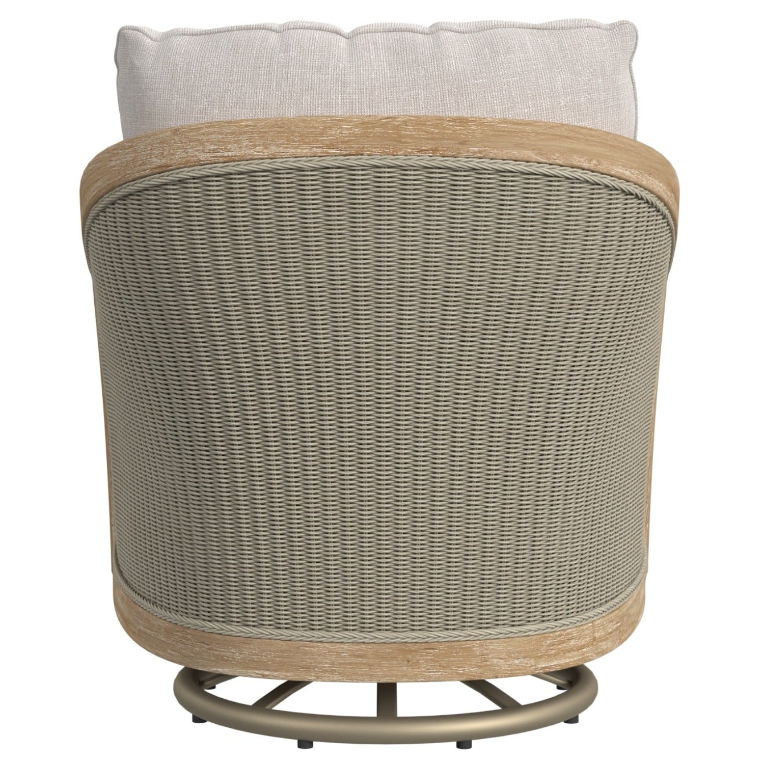 Sunset West Cambria Canvas w/Self Welt Outdoor Swivel Club Chair