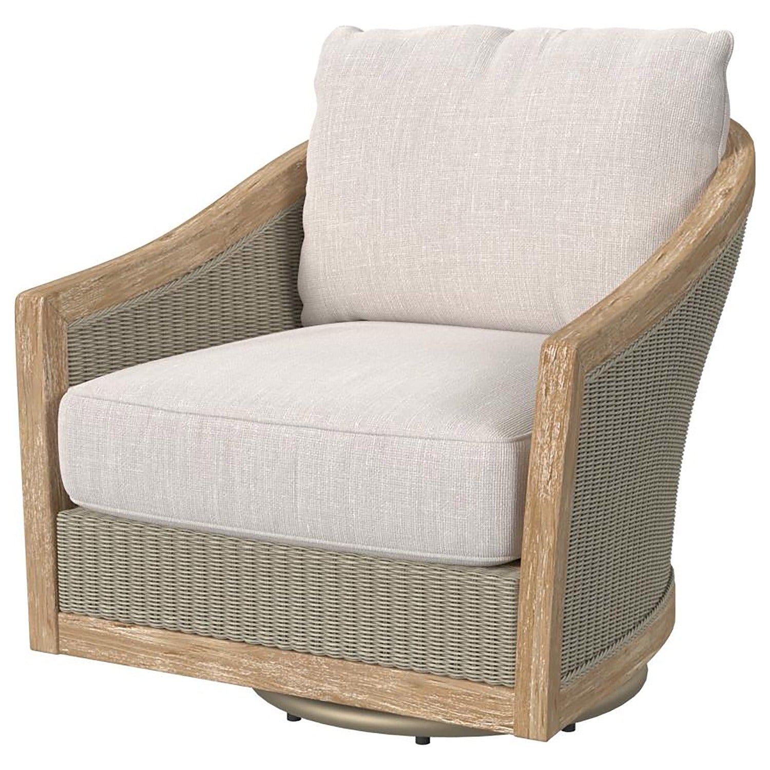 Sunset West Cambria Canvas w/Self Welt Outdoor Swivel Club Chair
