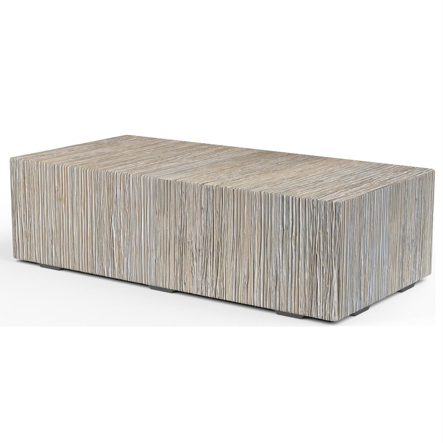 Sunset West Madera Outdoor Coffee Table, GFRC concrete, front view