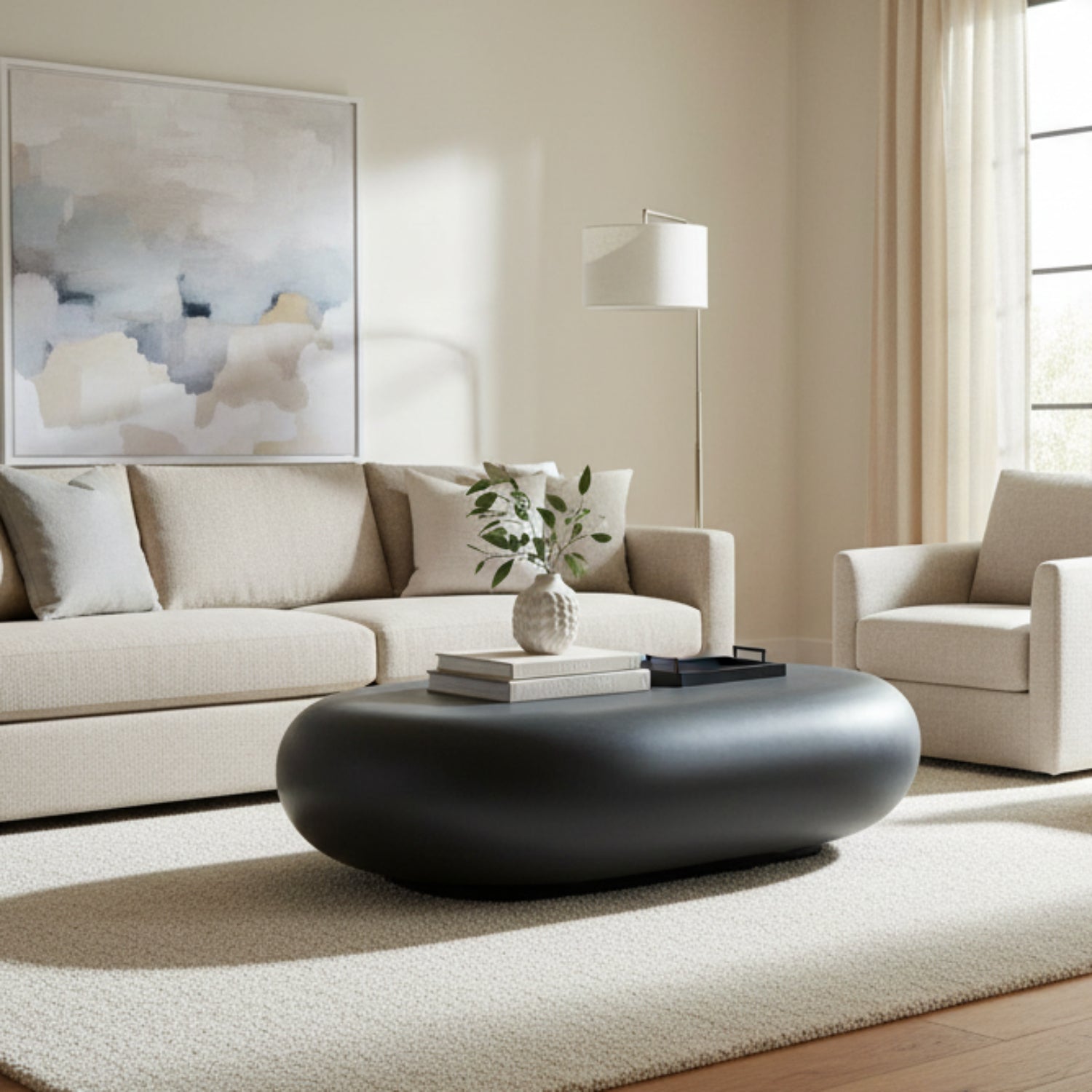 Sunset West Pebble Gray Outdoor Coffee Table