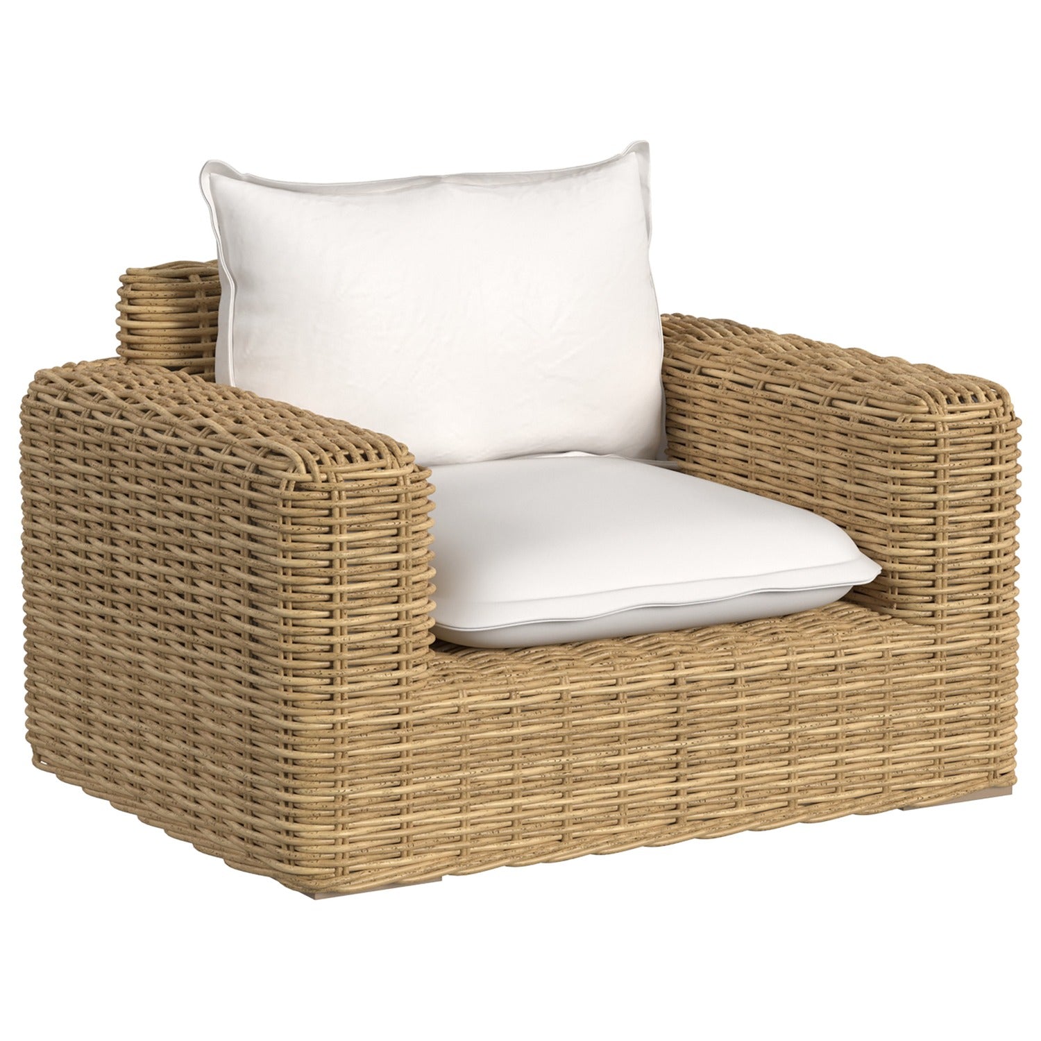 Sunset West Playa Soothe Pearl w/Flange Welt Outdoor Oversized Club Chair