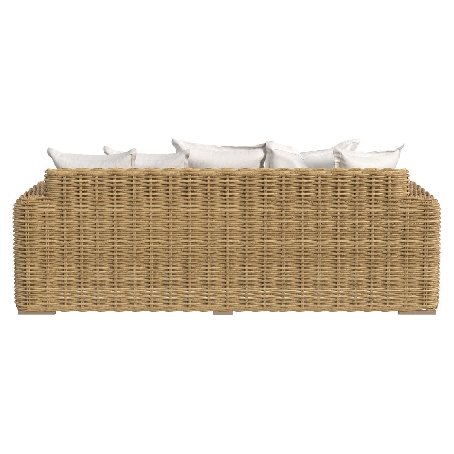 Sunset West Playa Soothe Pearl w/Flange Welt Outdoor Loveseat