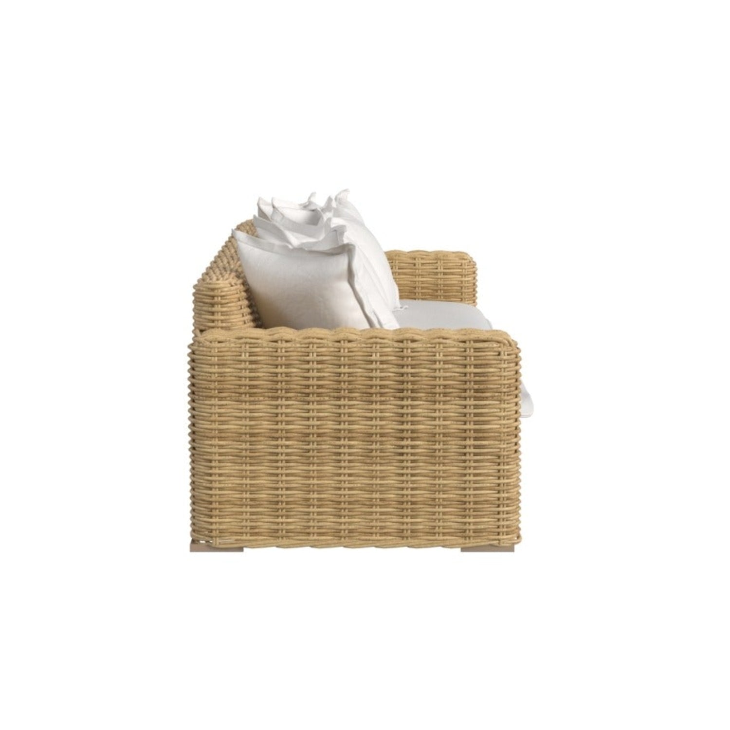 Sunset West Playa Soothe Pearl w/Flange Welt Outdoor Sofa