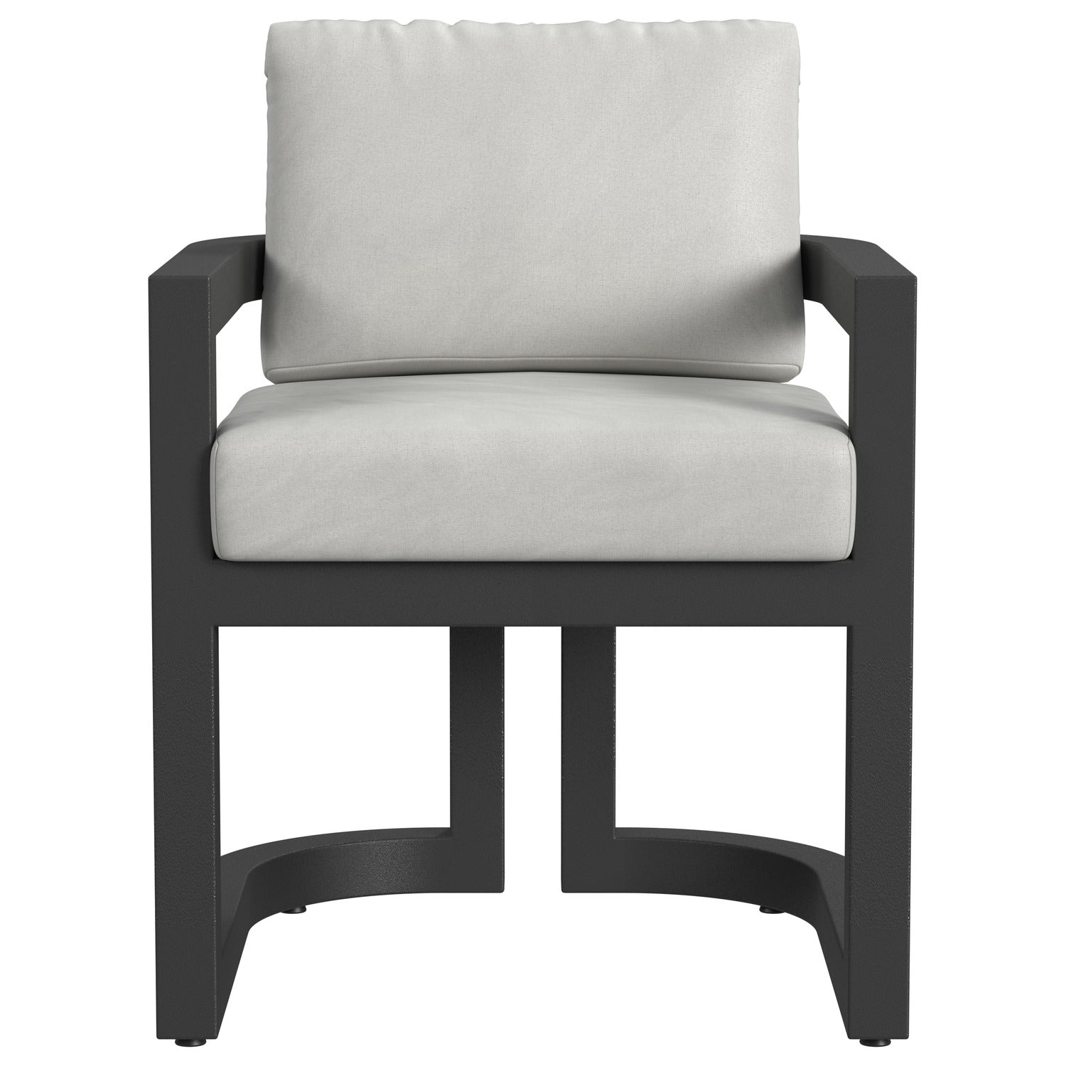 Sunset West Malibu in Cast Silver Outdoor Dining Chair Set of 2