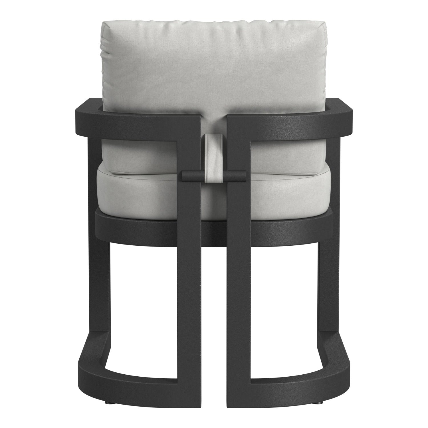 Sunset West Malibu in Cast Silver Outdoor Dining Chair Set of 2