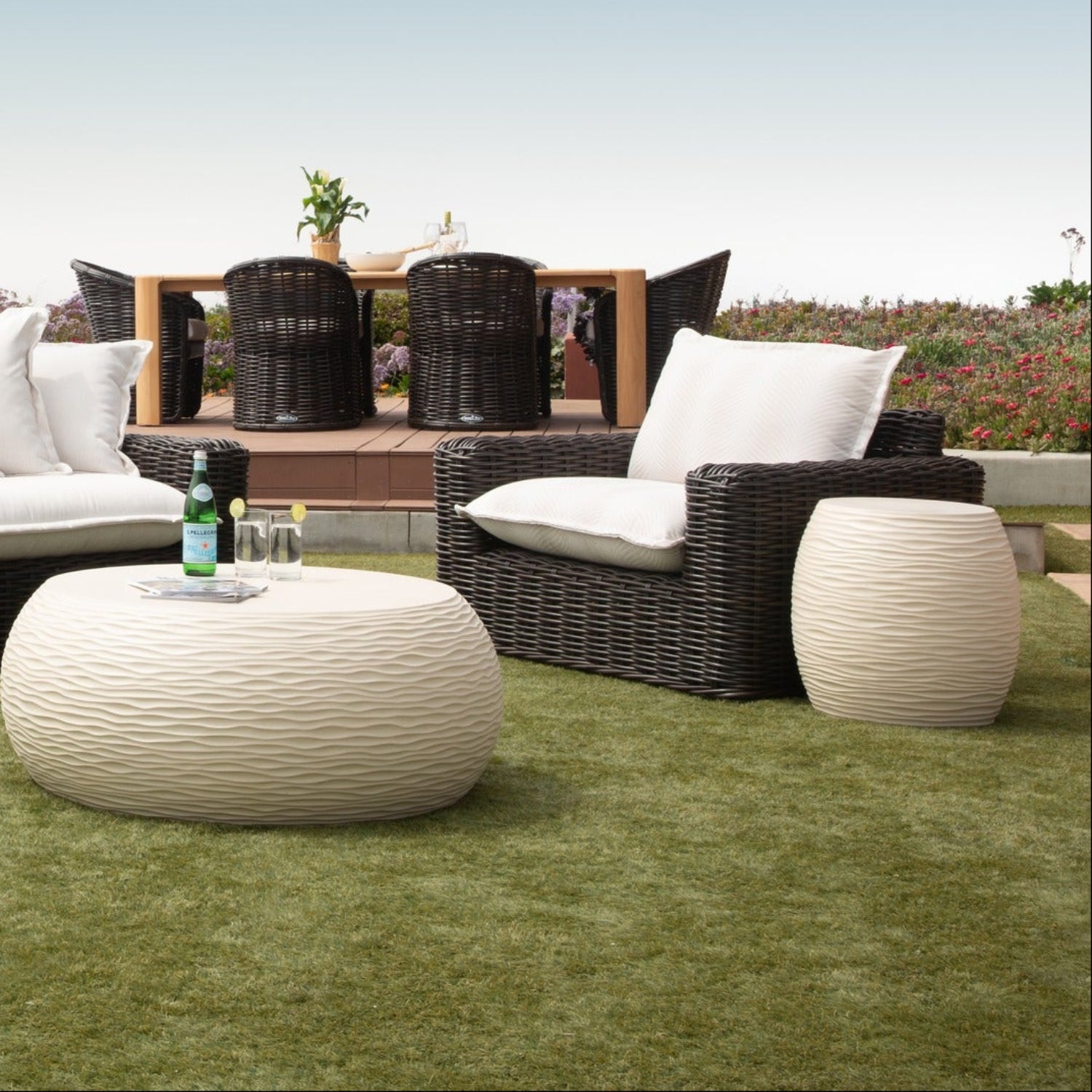Sunset West Dune Outdoor End Table Set of 2
