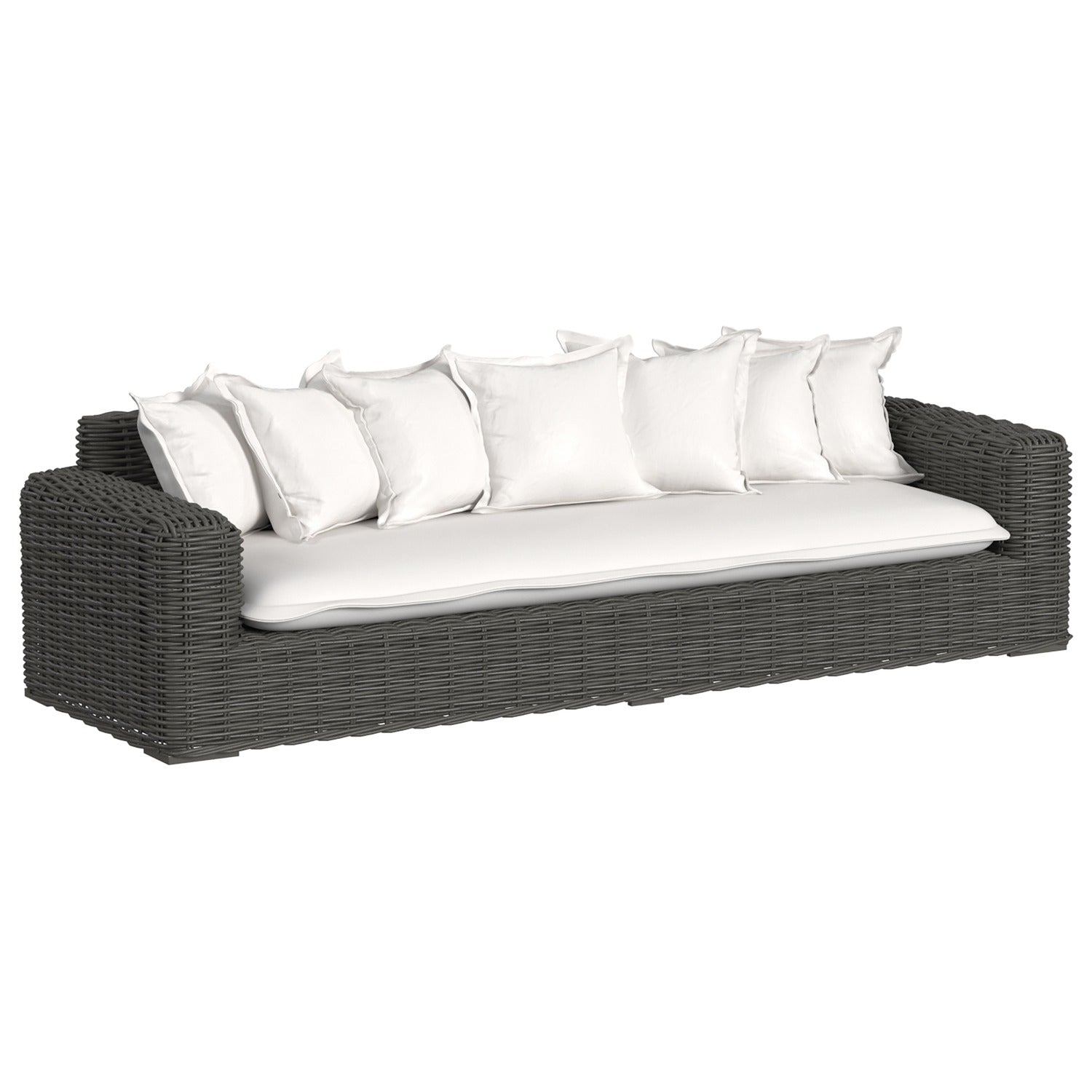 Sunset West Cabo Soothe Pearl w/Flange Welt Outdoor Sofa