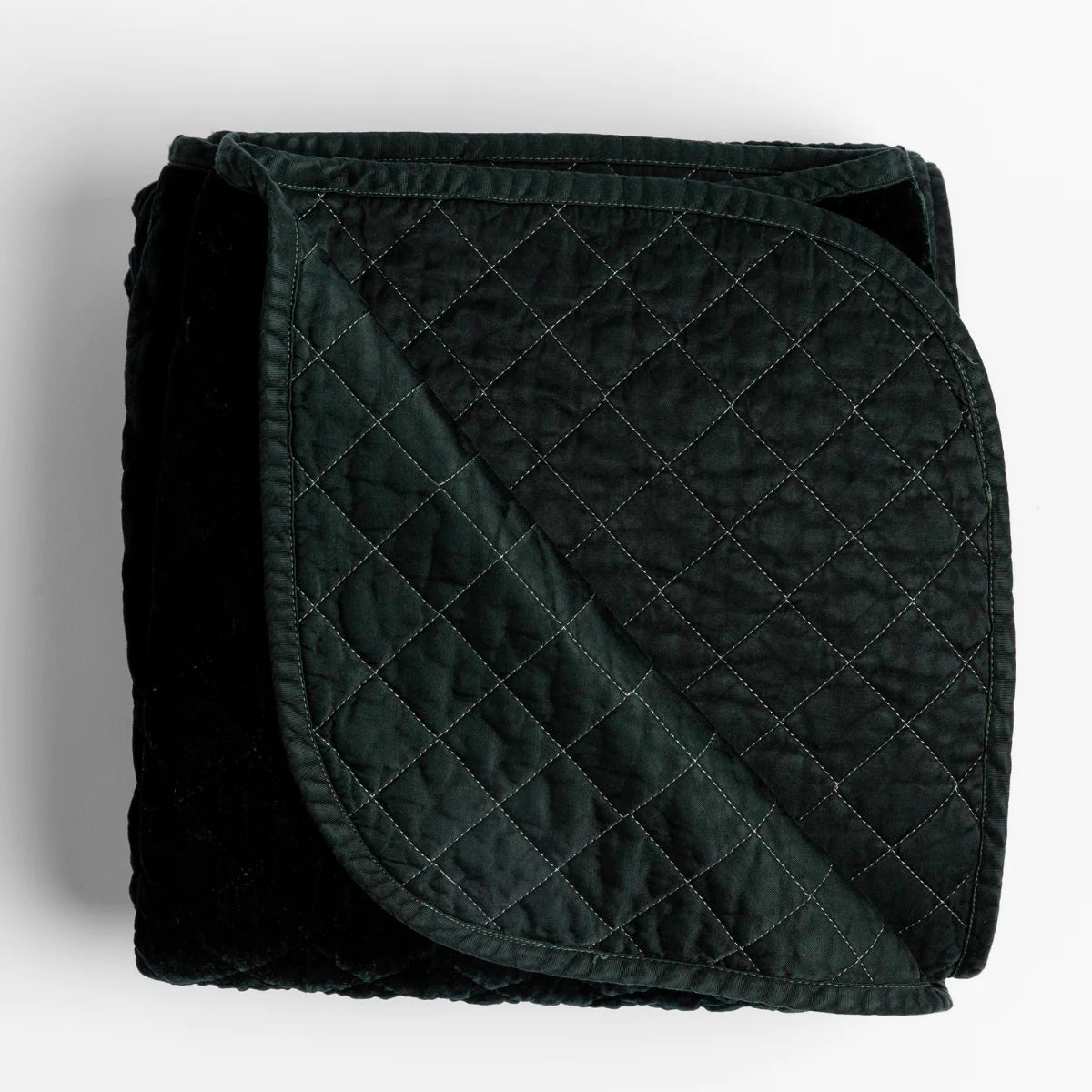 Bella Notte Silk Velvet Quilted Throw Blanket